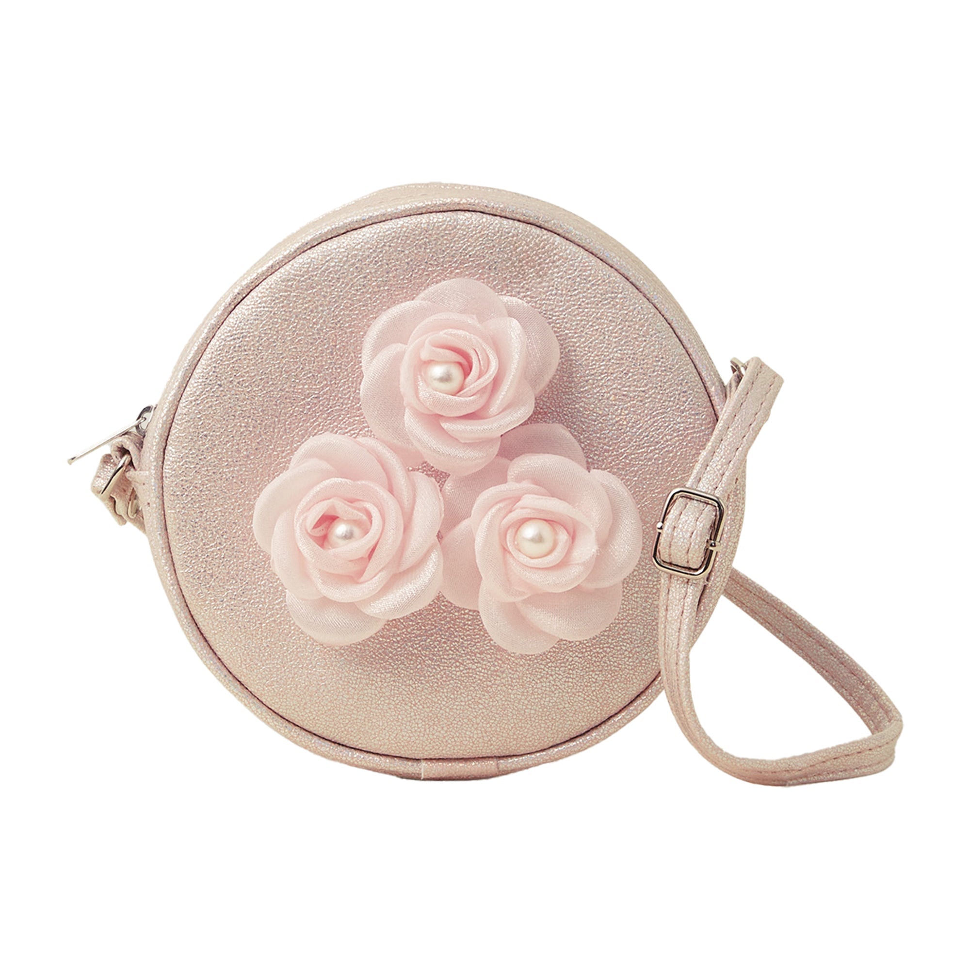 Accessorize London Round Flower Bag-Pink