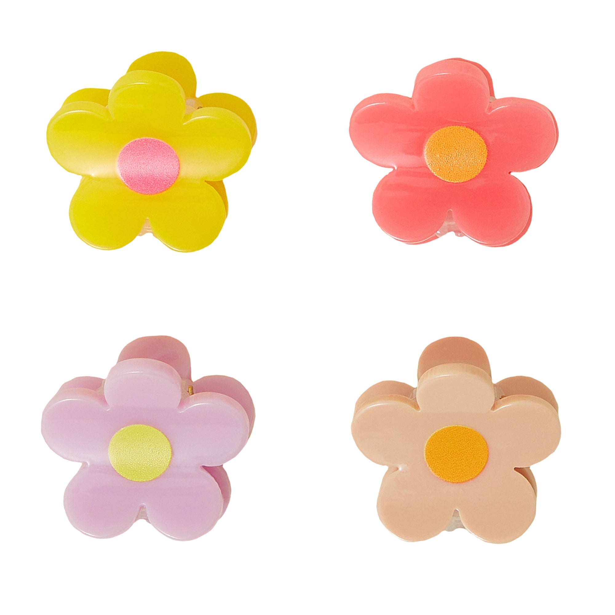 Multi Flower Claw Clips