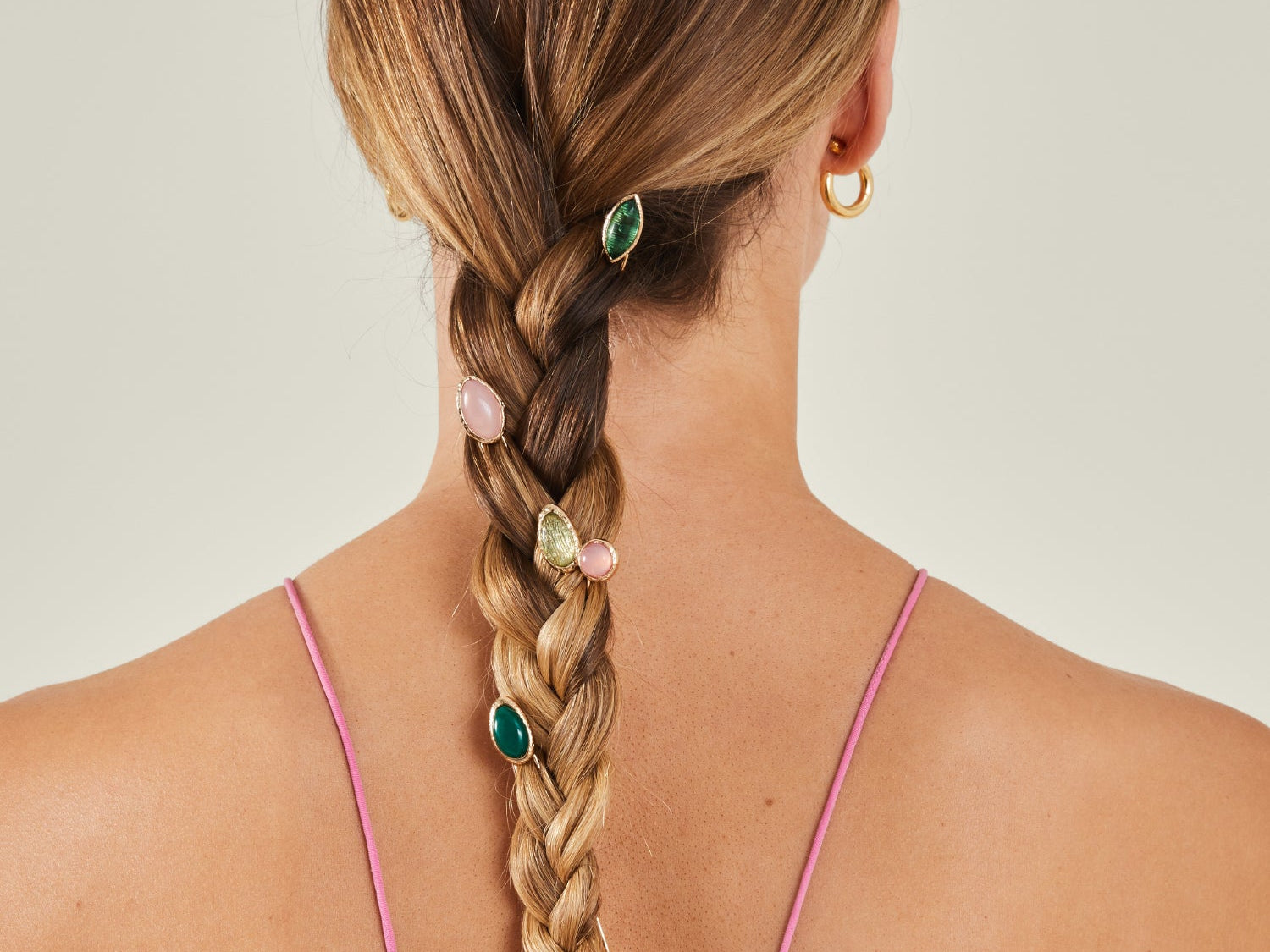 Pack Of 4 Multi Gem Hair Pins