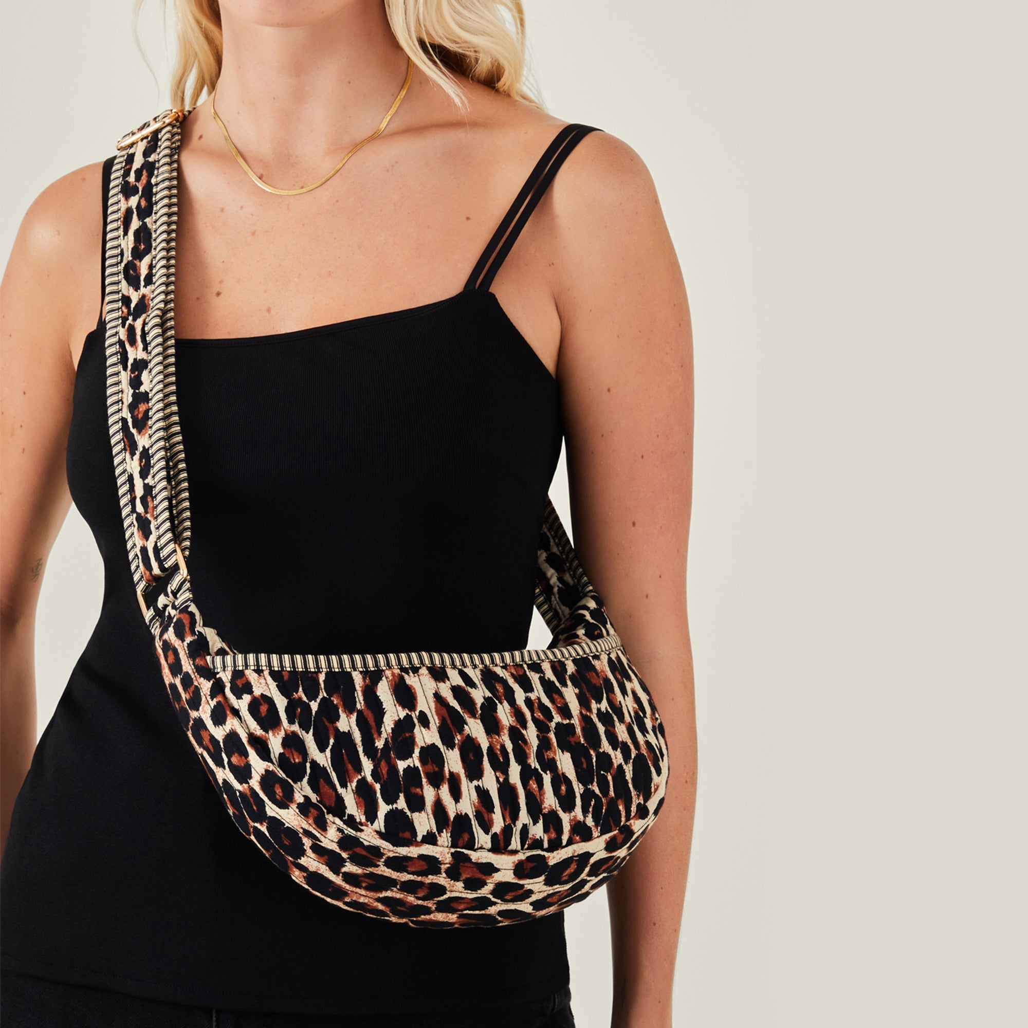 Accessorize London Women's Leopard Print Sling Bag