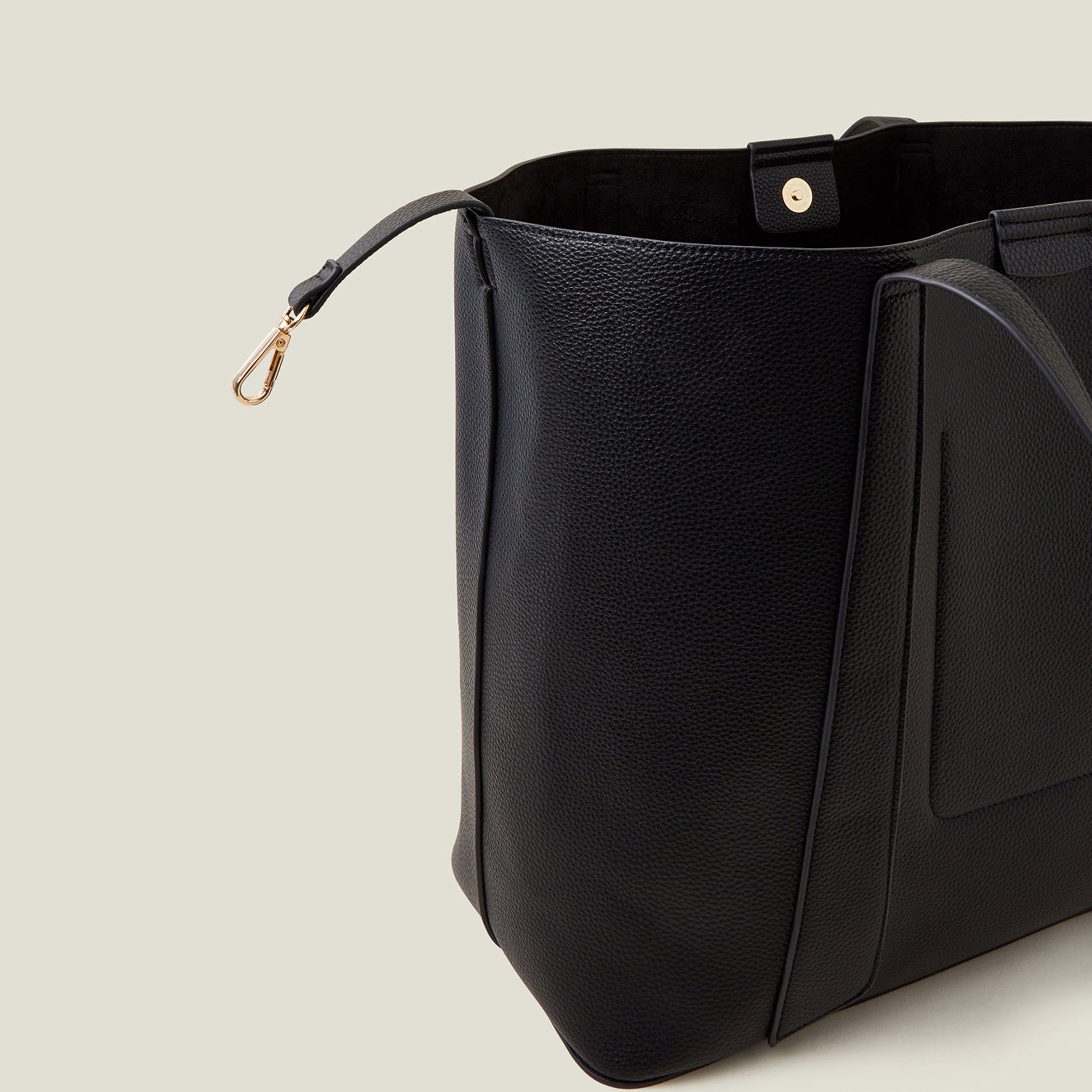 Black Evie Large Shoulder Bag