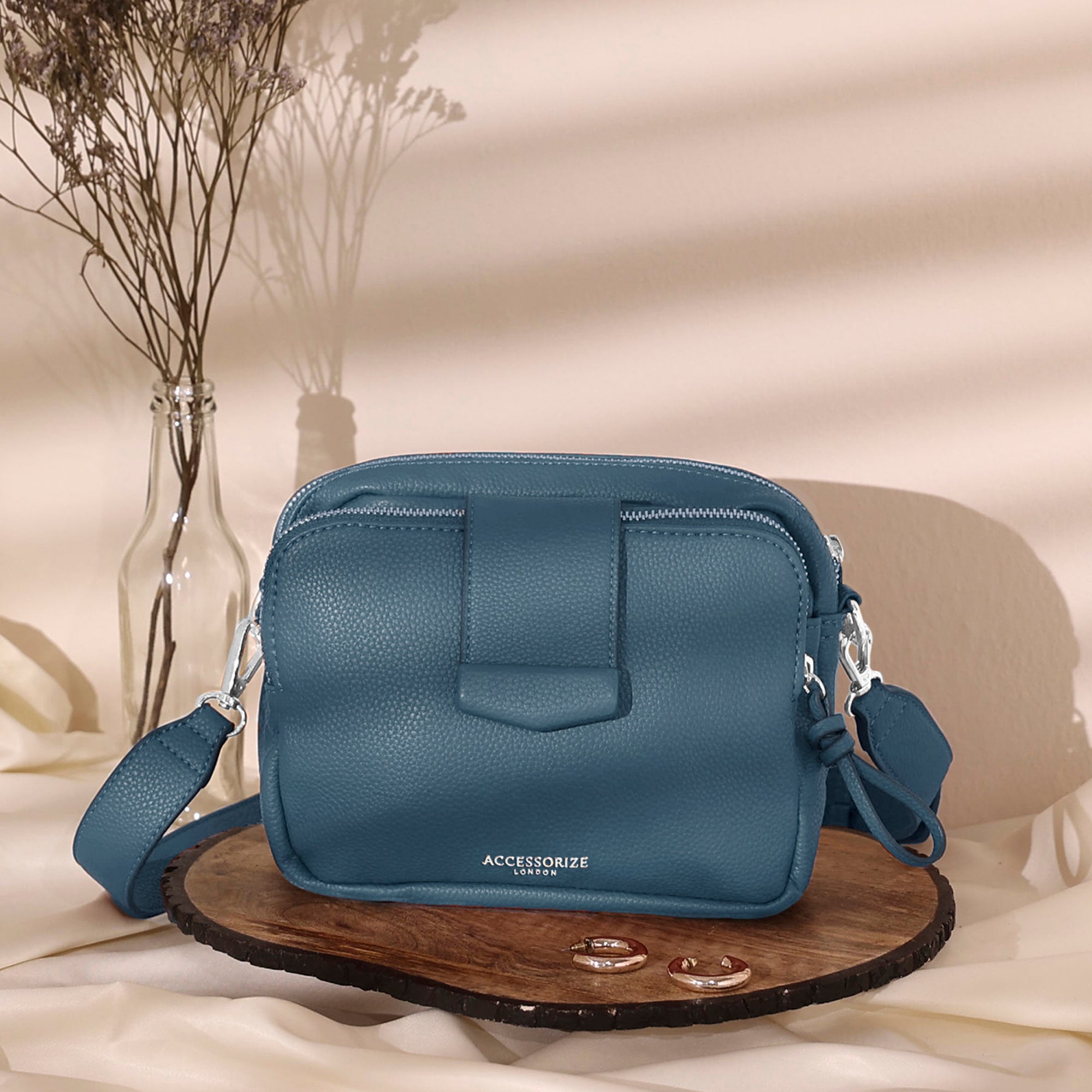 Wide Strap Camera Strap Crossbody Purse Accessorize London