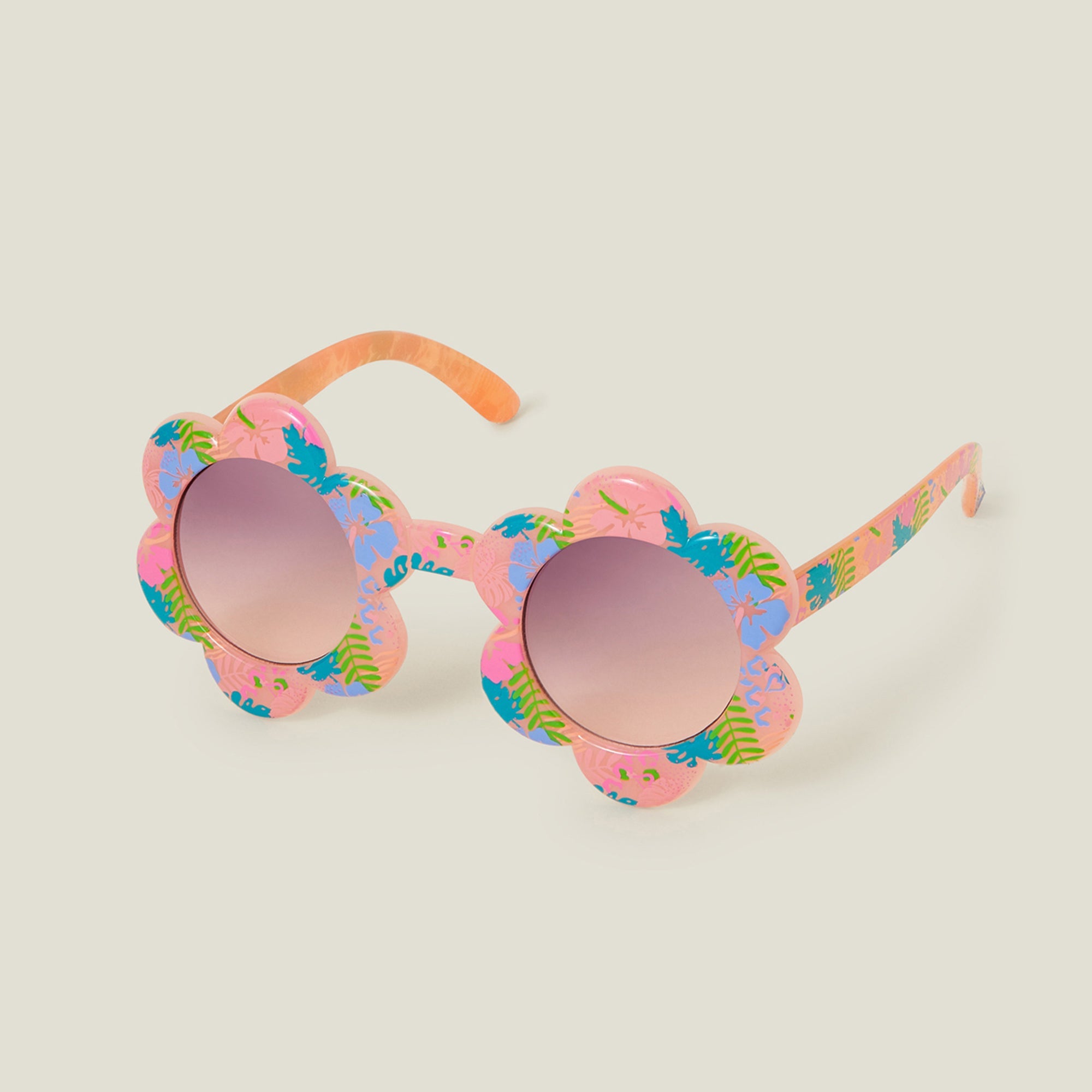 Pink Flower Tinted Sunglasses