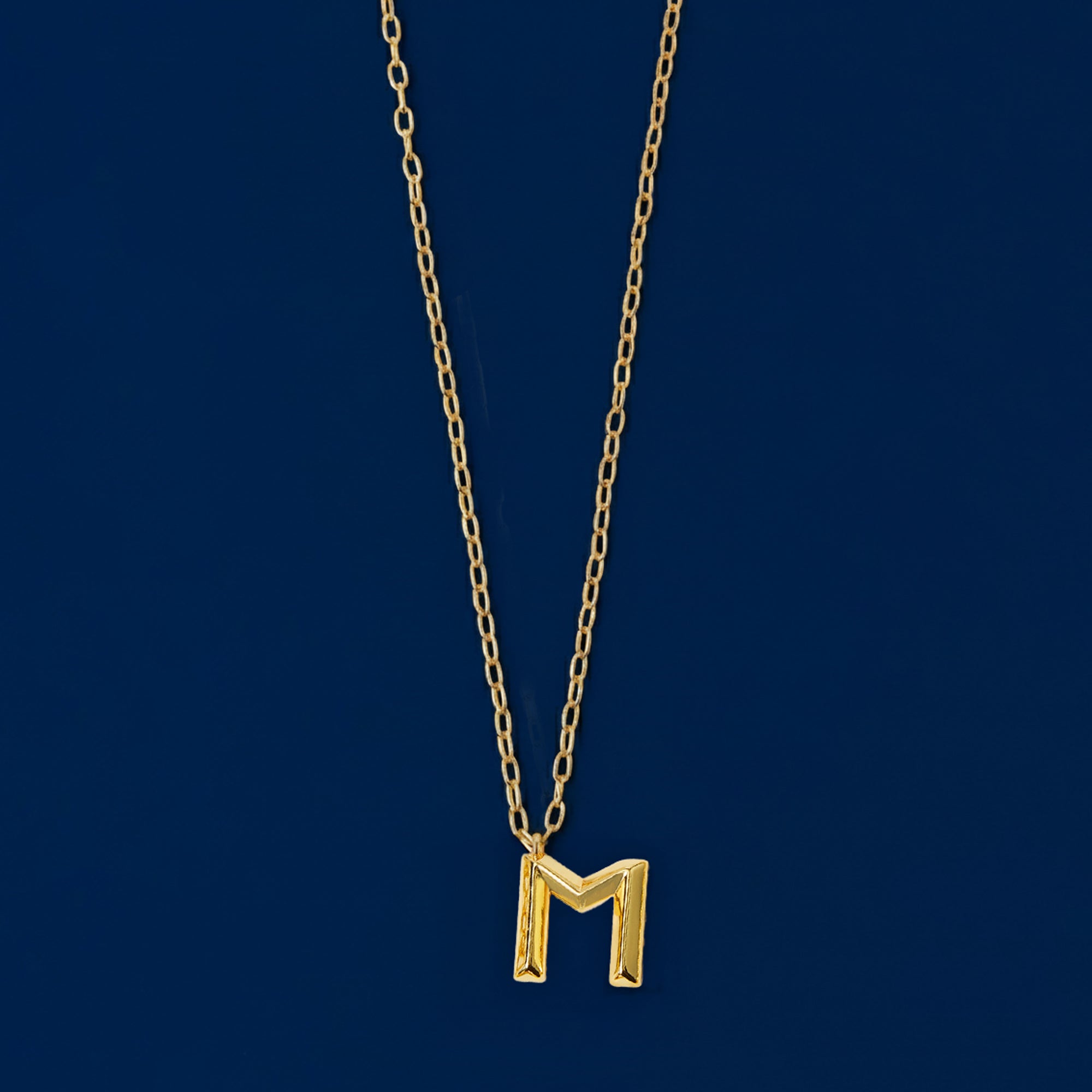 14K Gold-Plated (M) Initial Pendant Necklace Gold Accessorize India