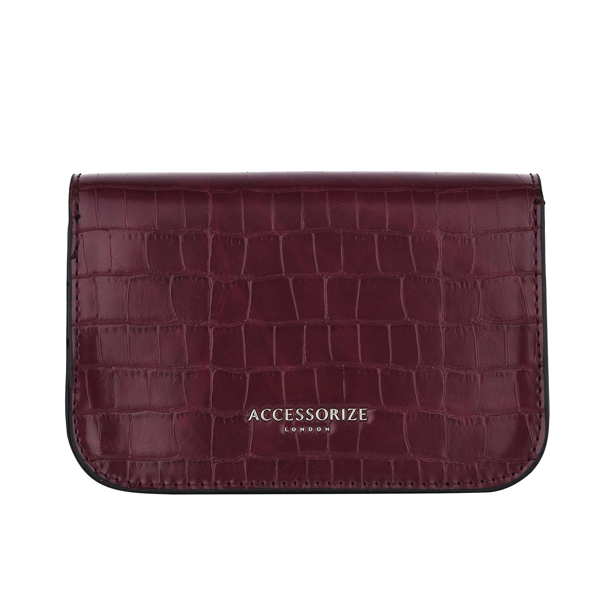 Women's Faux Leather Burgundy Mini Purse Sling Bag