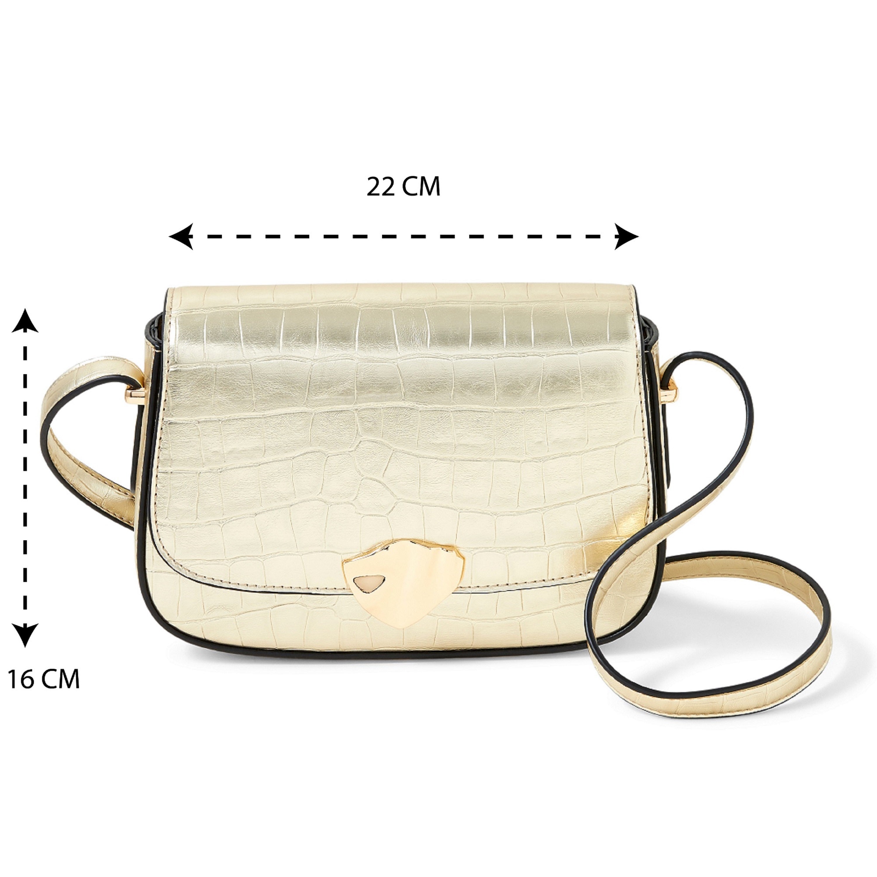 Accessorize London Women's Faux Leather Ruby Lock XBody