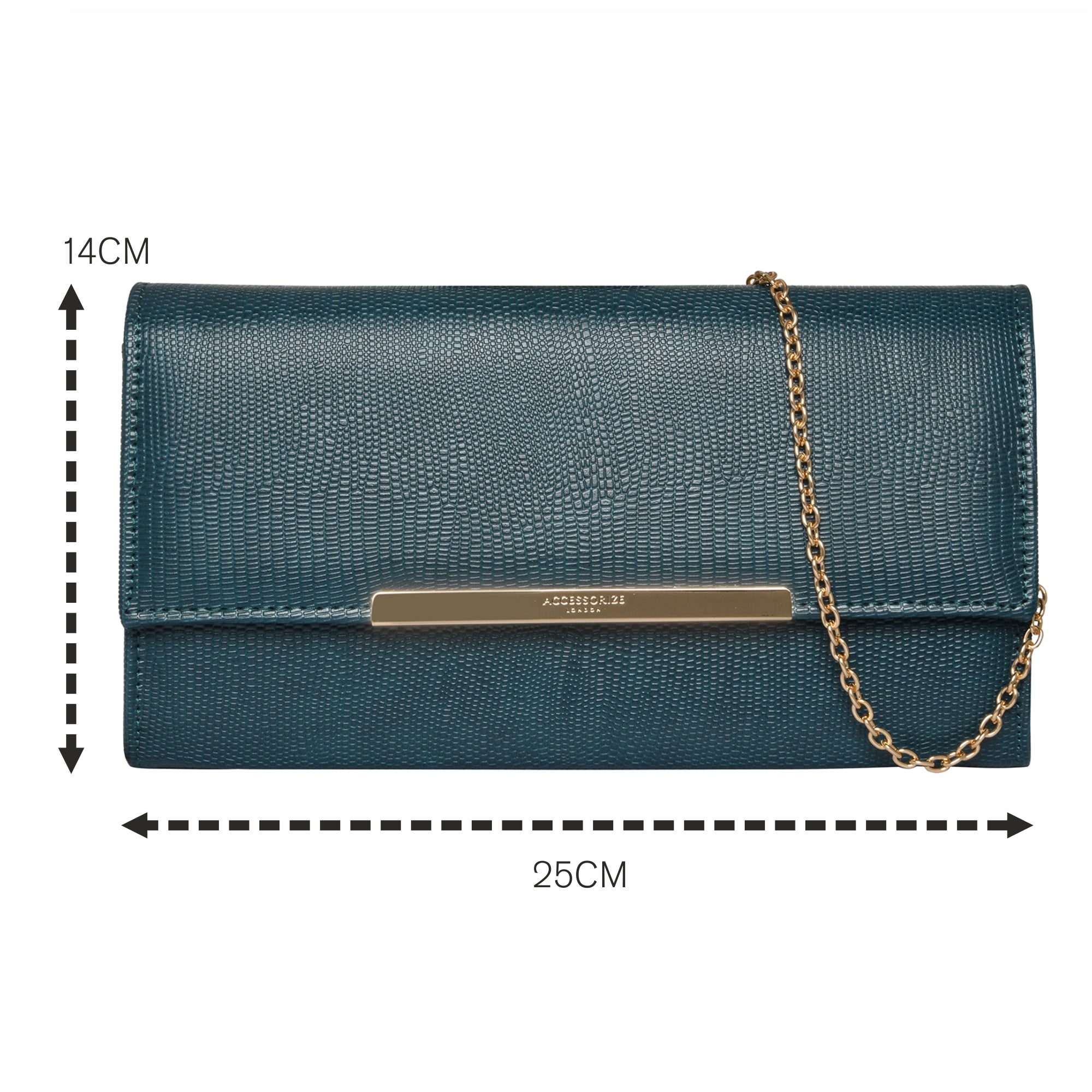 Accessorize London Women'S Reptile Bar Party Clutch