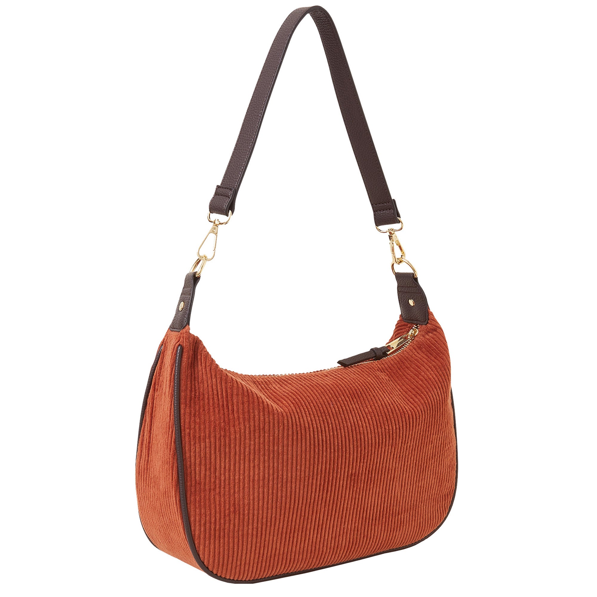 Rust Cotton Cord Shoulder Bag