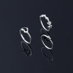 Accessorize London Women's Heart Vine Rings Set Of Three Silver-Small