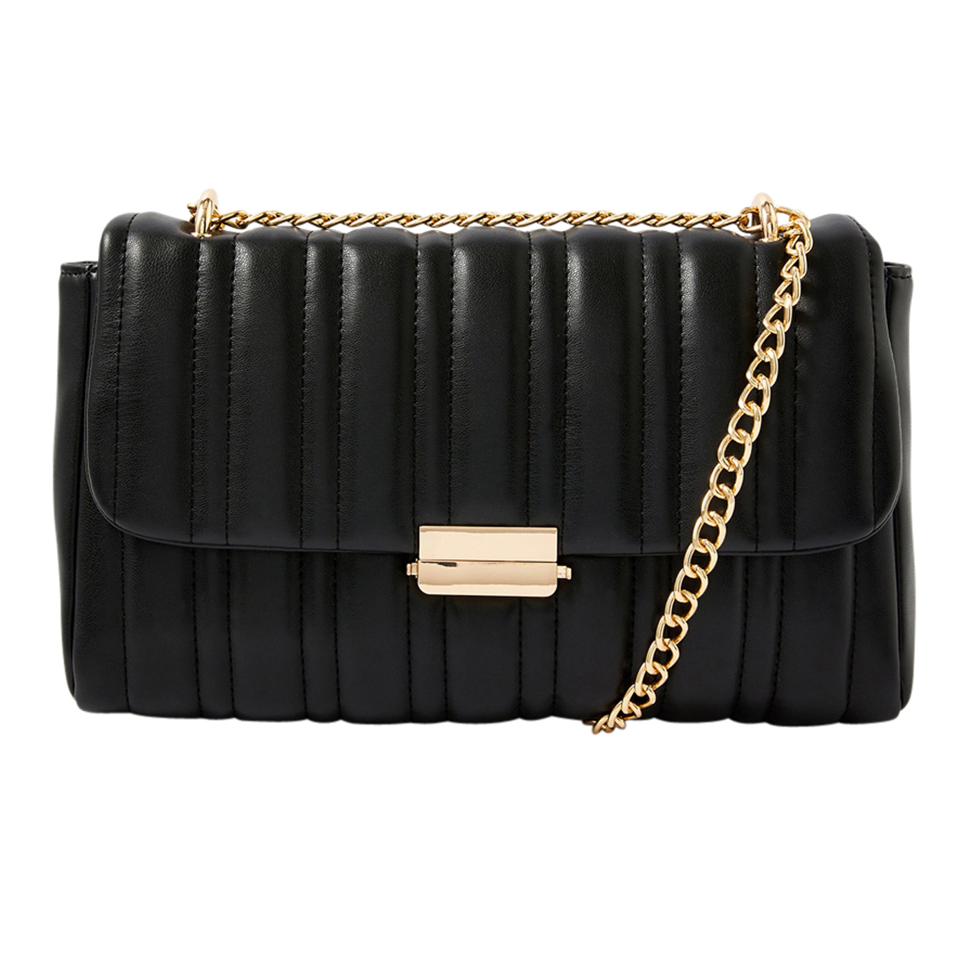 Buy Black Carrie Chain Quilt Sling Bag Online - Accessorize India