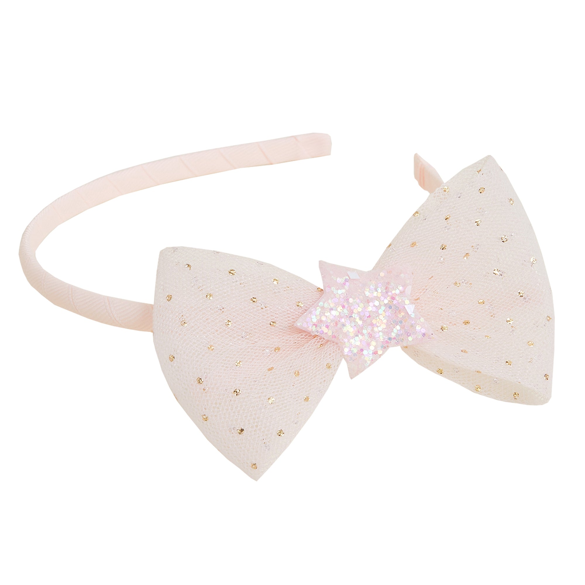 Fendi Girls FF Bow Headband in Pink