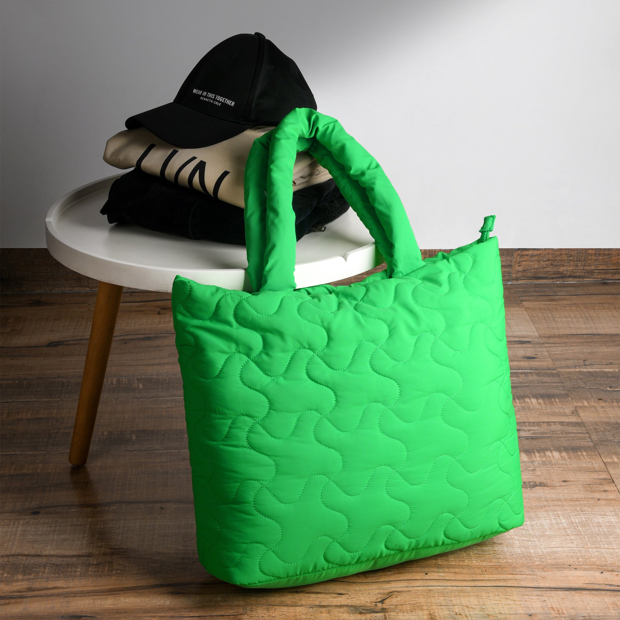 Buy Green Quilted Shopper Bag Online Accessorize India