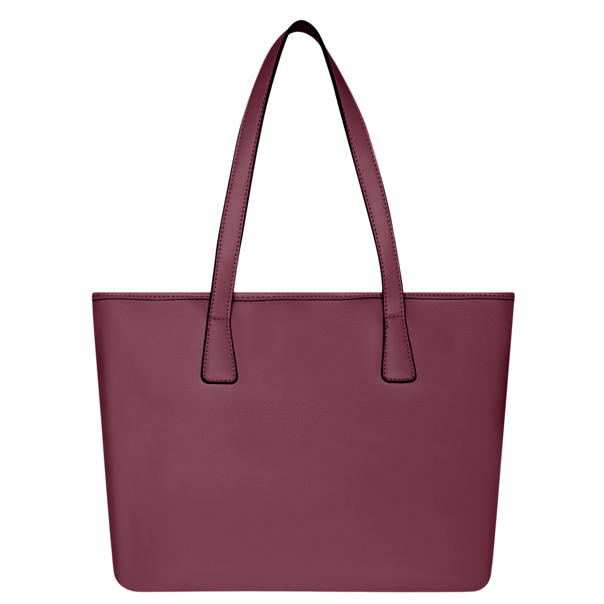 Accessorize London Women's Faux Leather Maroon Lannister quilted tote Bag