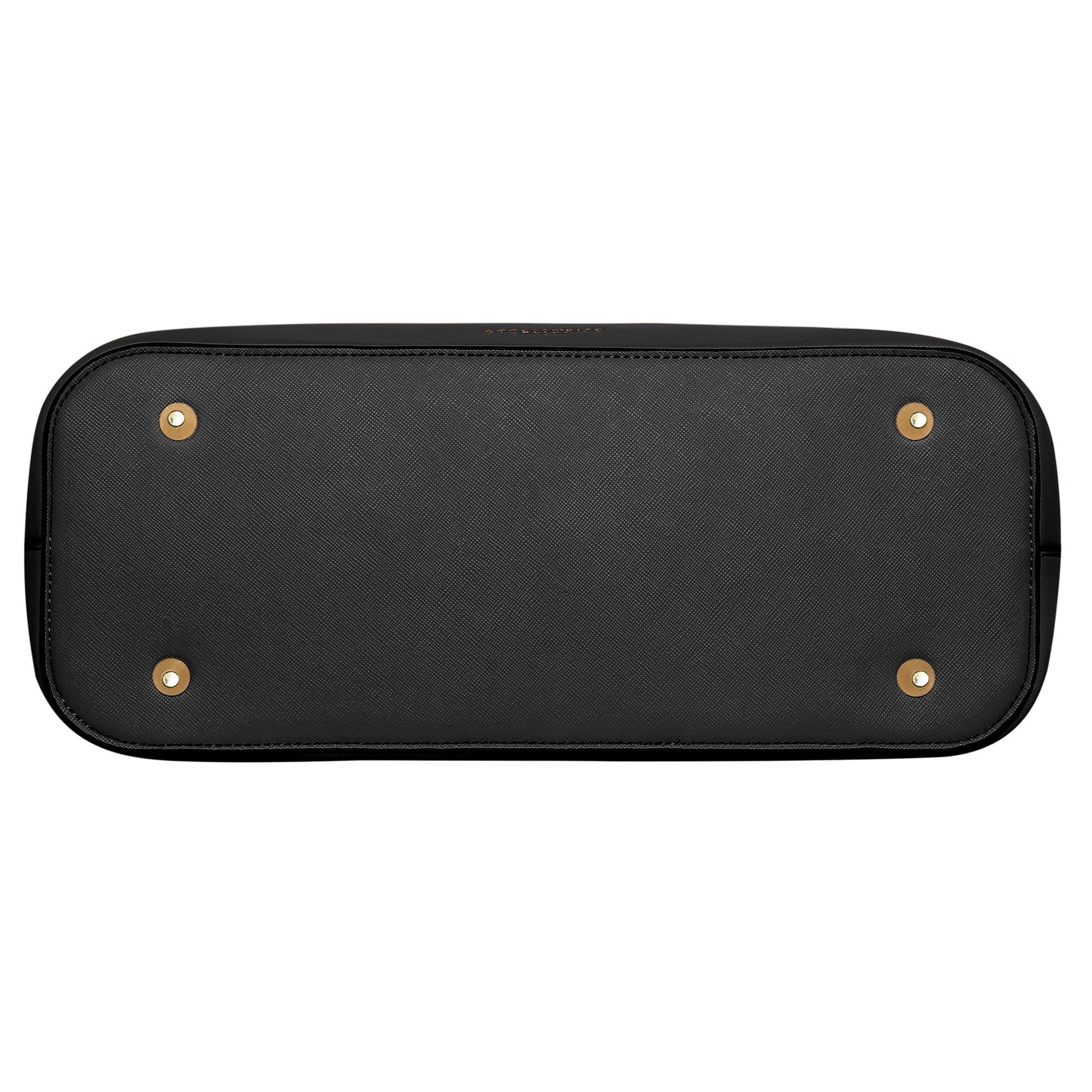 Accessorize London Women's Faux Leather black Daffodil tote bag