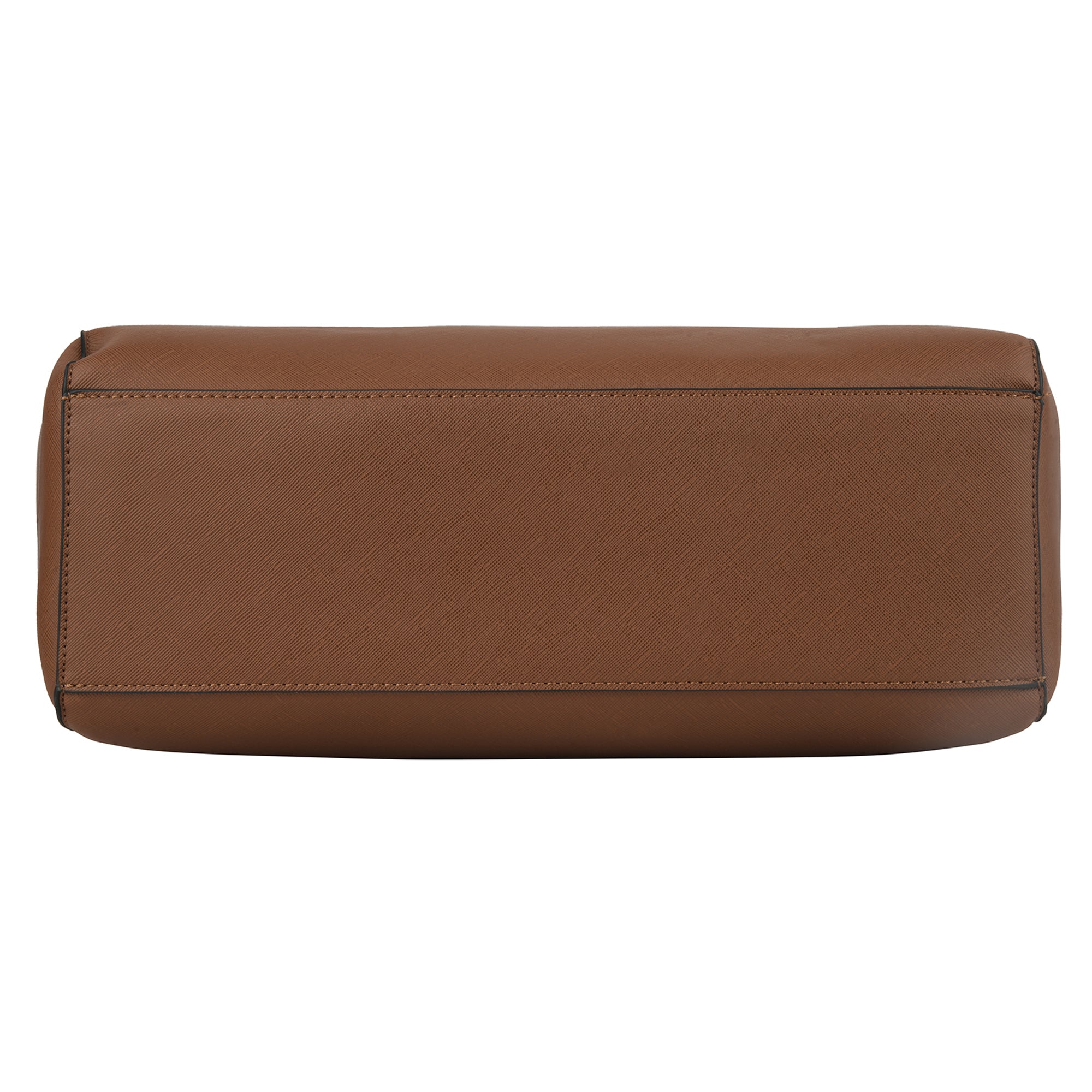 Accessorize London Women's Faux Leather Tan Venus Laptop Winged Tote Bag