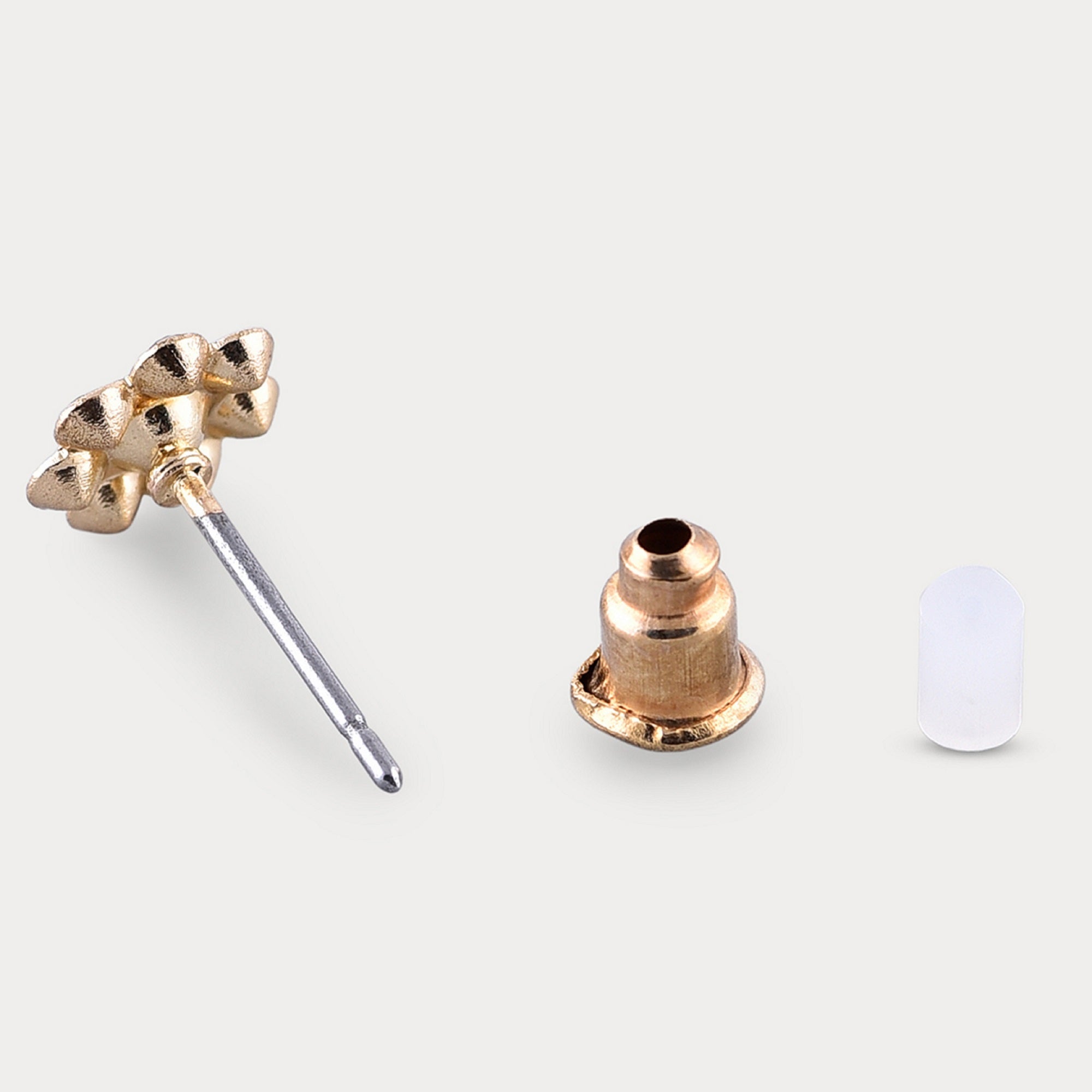 Accessorize London Women's Gold 3 X Flower Stud Earring Set