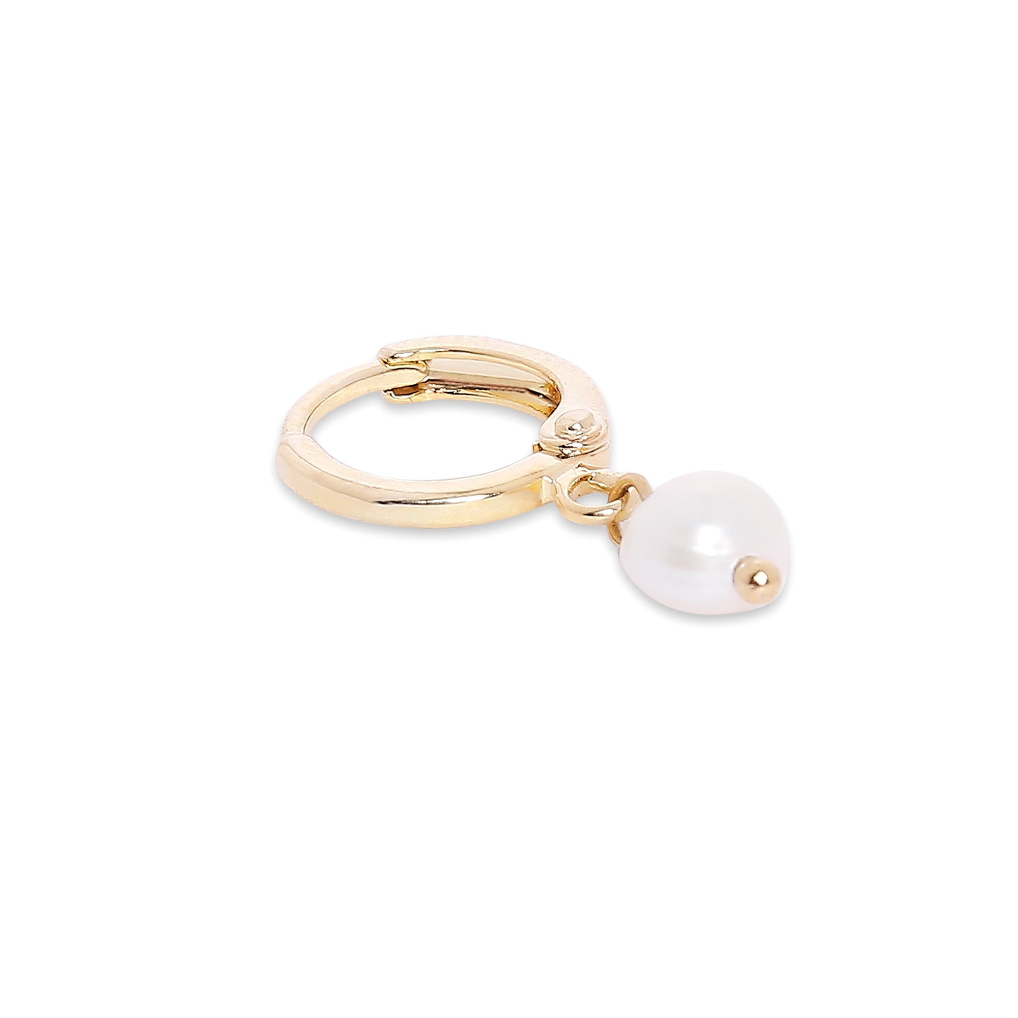 Real Gold Plated Set of 3 Pearl Drop & Hoops Earring For Women By Accessorize London