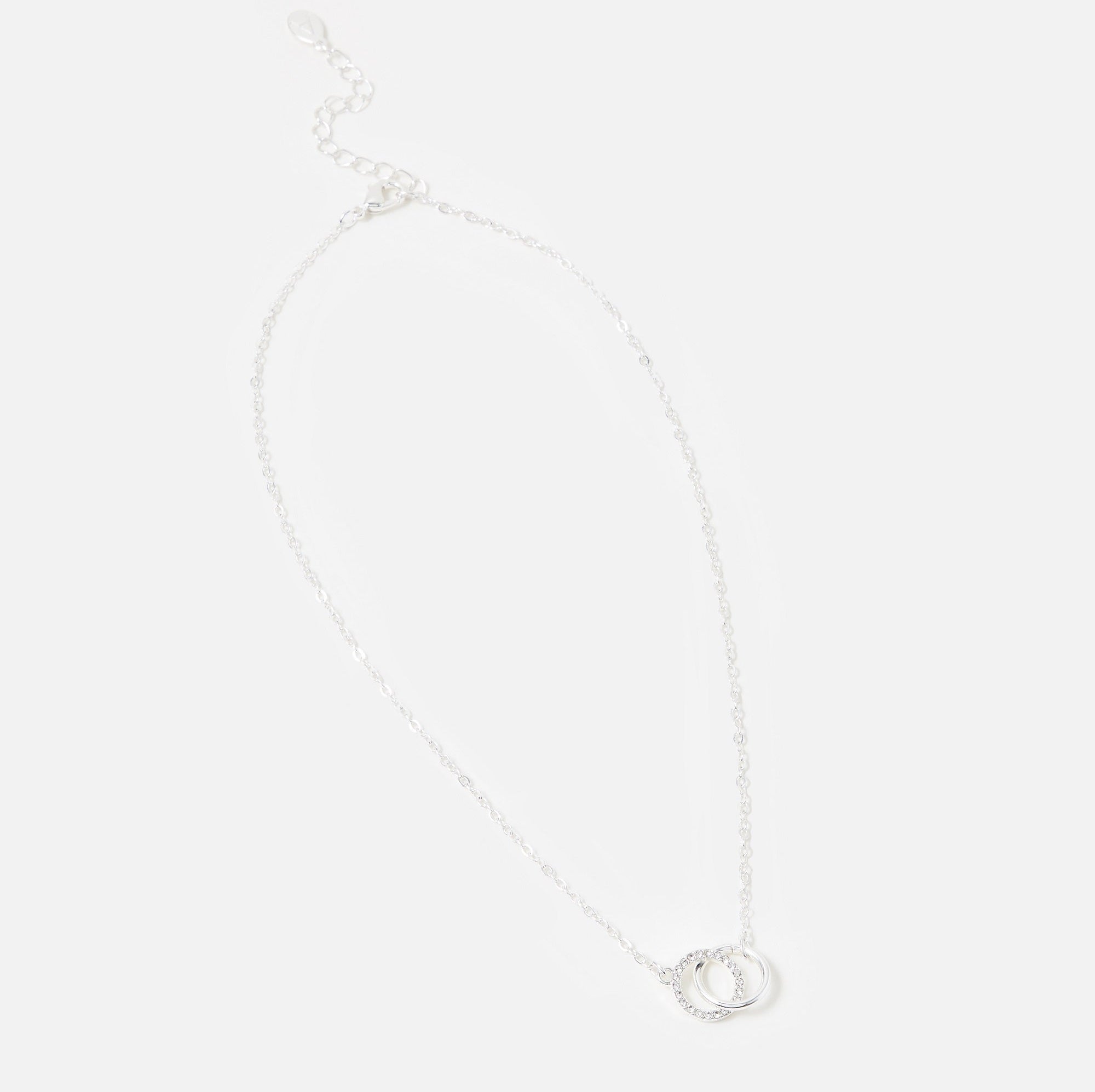 Accessorize London Women's Silver Linked Circles Necklace