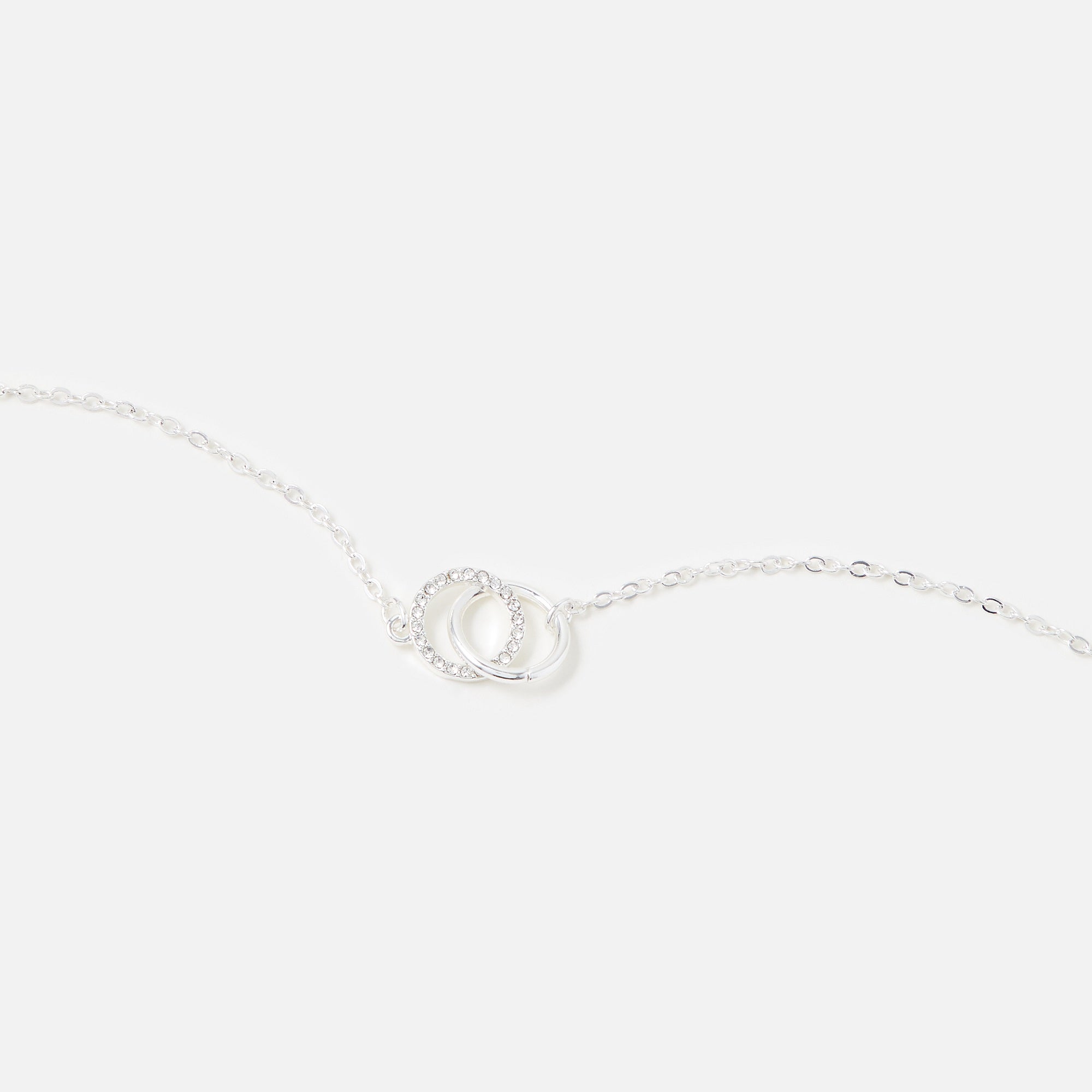 Accessorize London Women's Silver Linked Circles Necklace