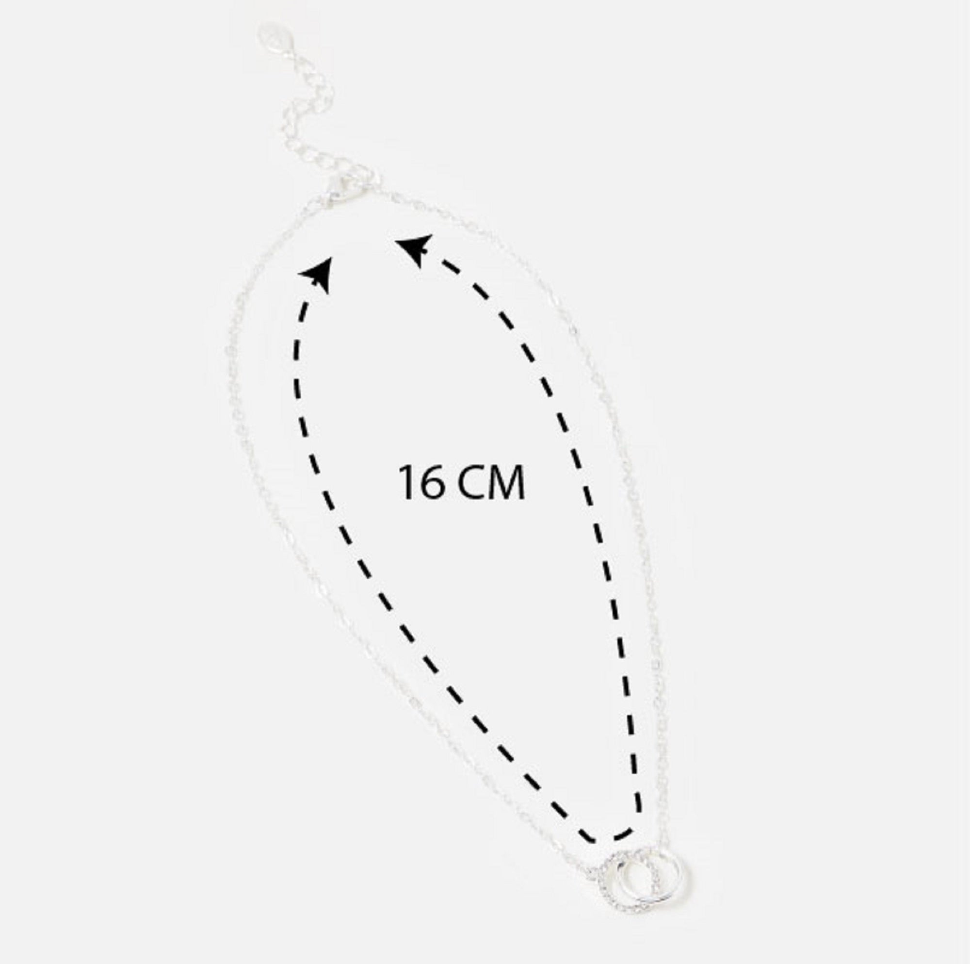 Accessorize London Women's Silver Linked Circles Necklace