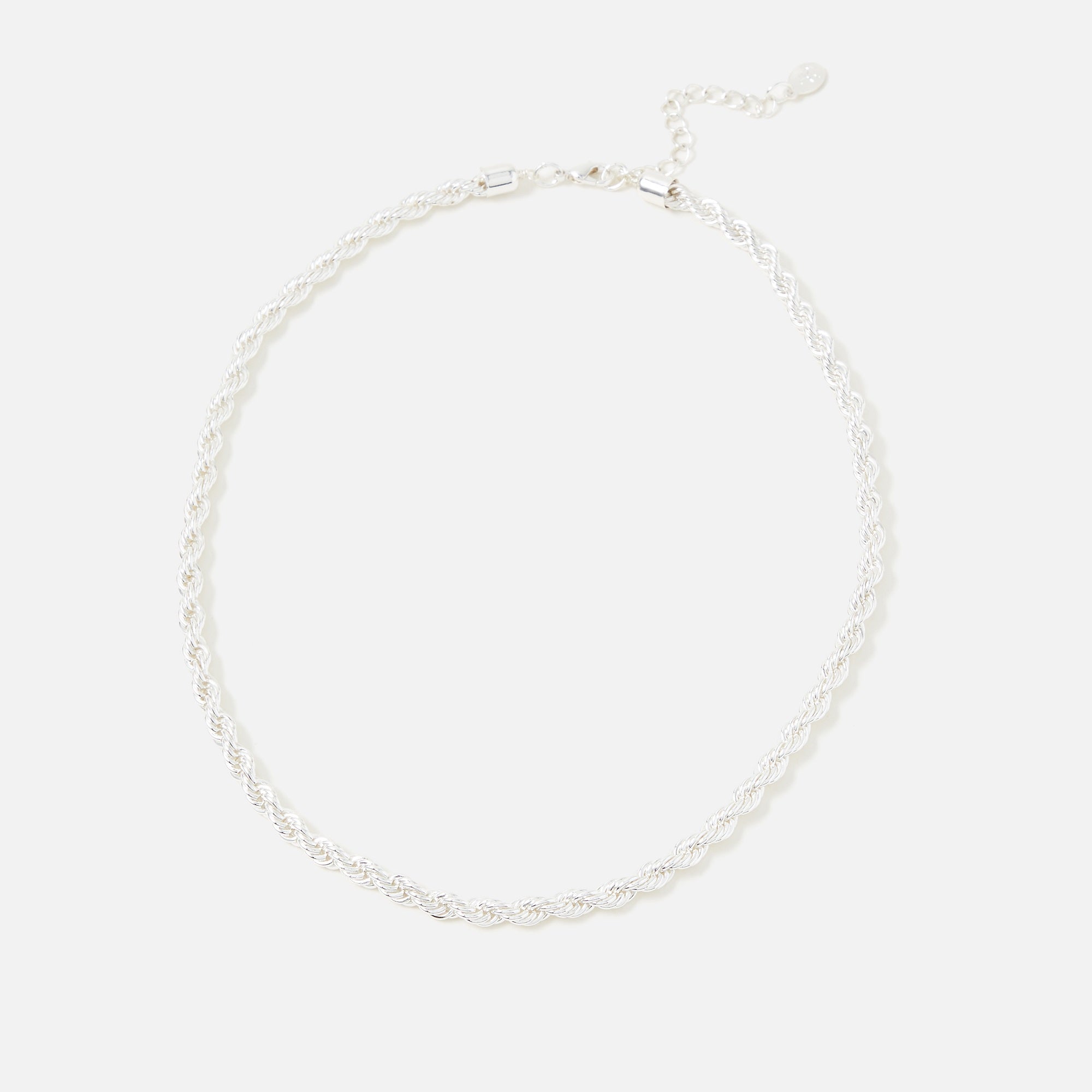 Accessorize London Women's Silver Twisted Rope Necklace