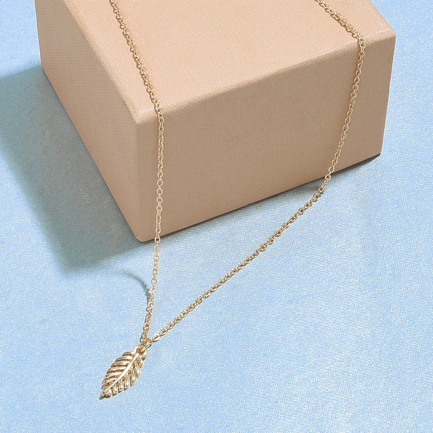 Accessorize London Women's Gold Leaf Pendant Necklace