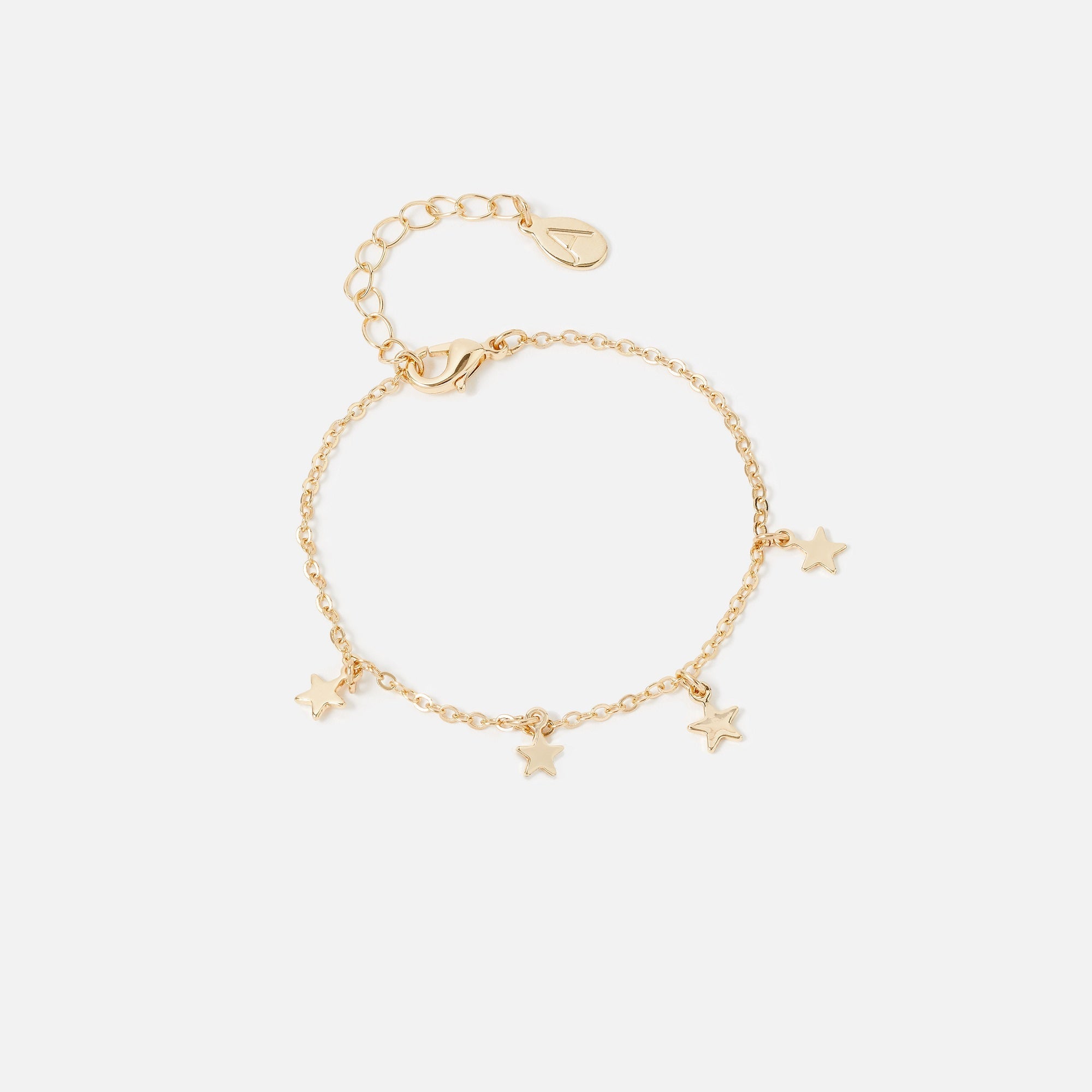 Accessorize London Women's Gold Star Station Bracelet