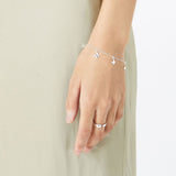 Accessorize London Women's Silver Butterfly Charms Bracelet