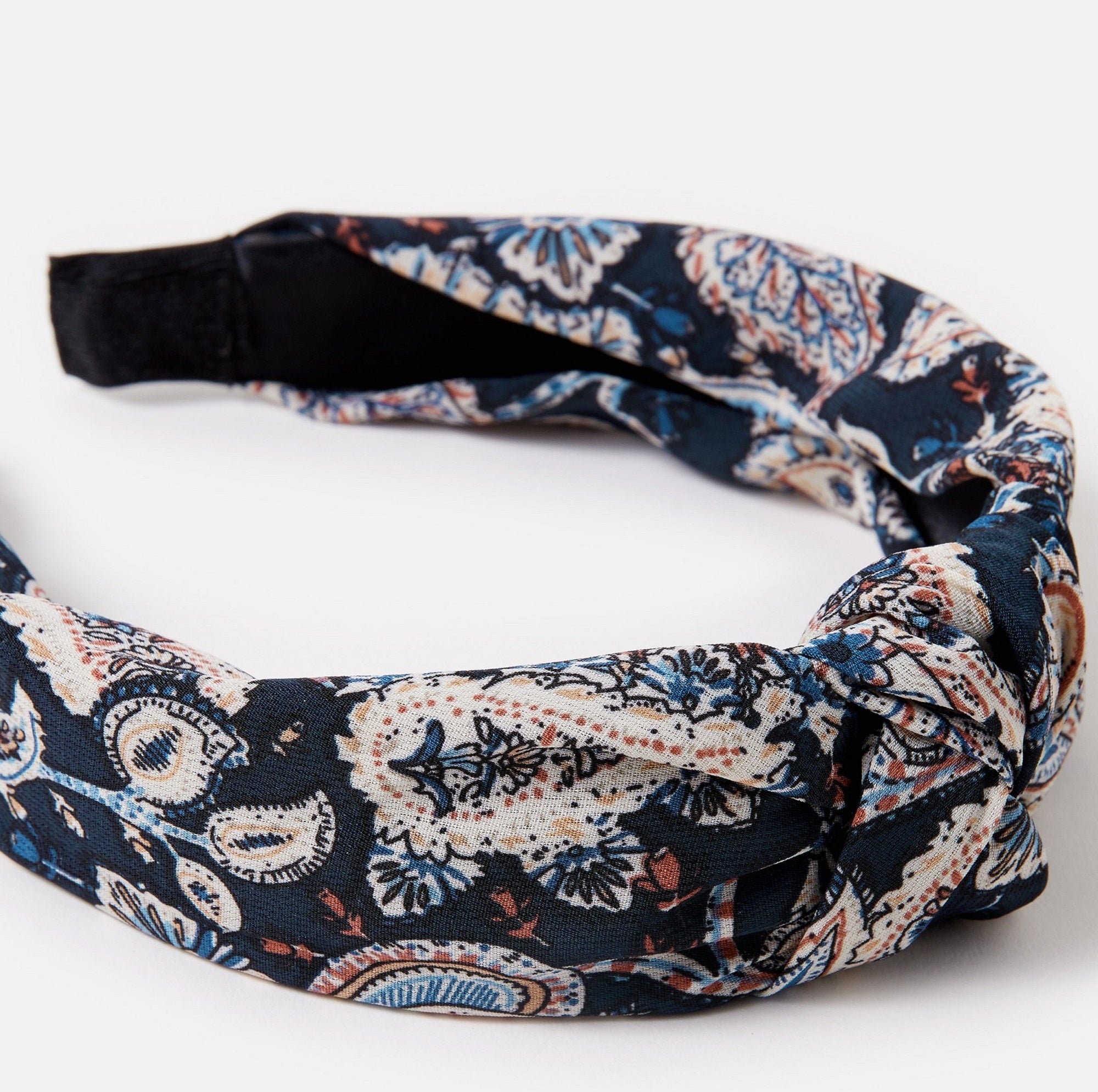 Accessorize London Women's Navy Paisley Knot Alice hair Band