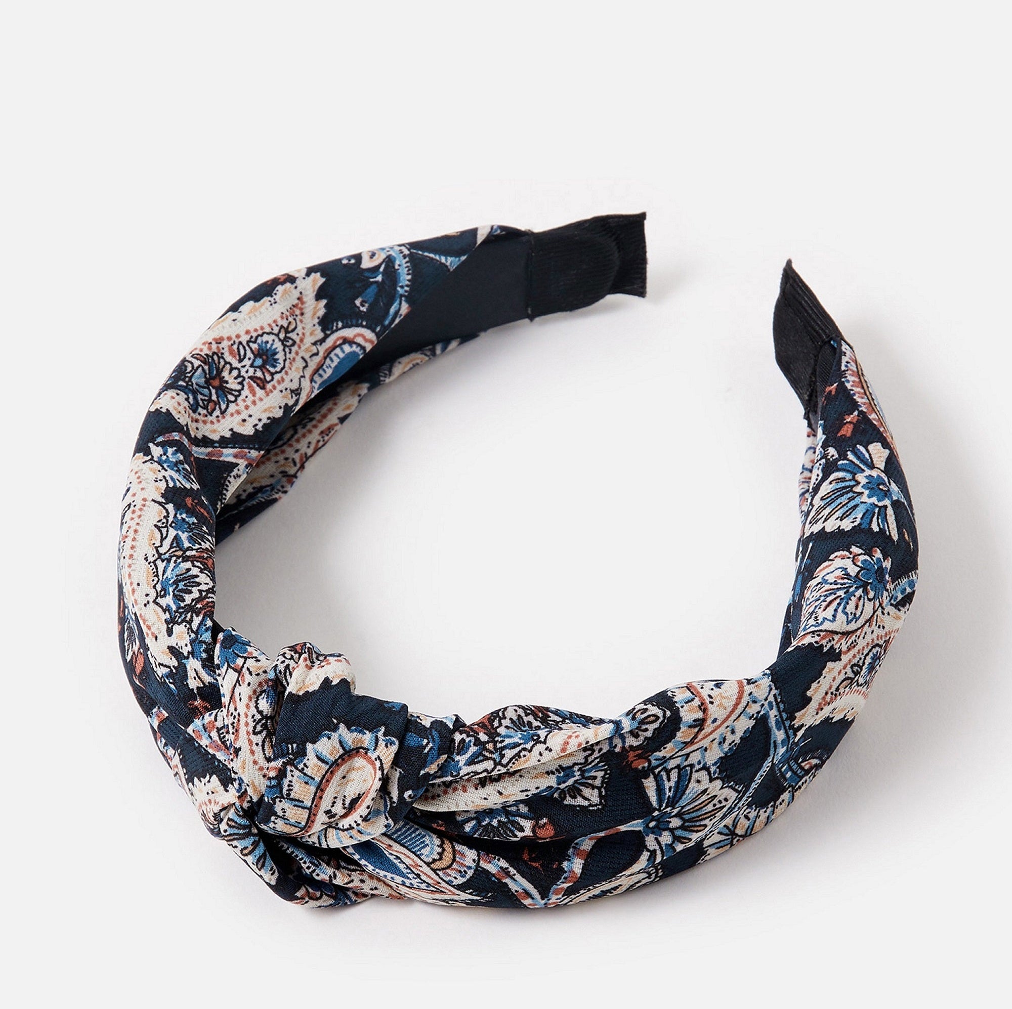 Accessorize London Women's Navy Paisley Knot Alice hair Band