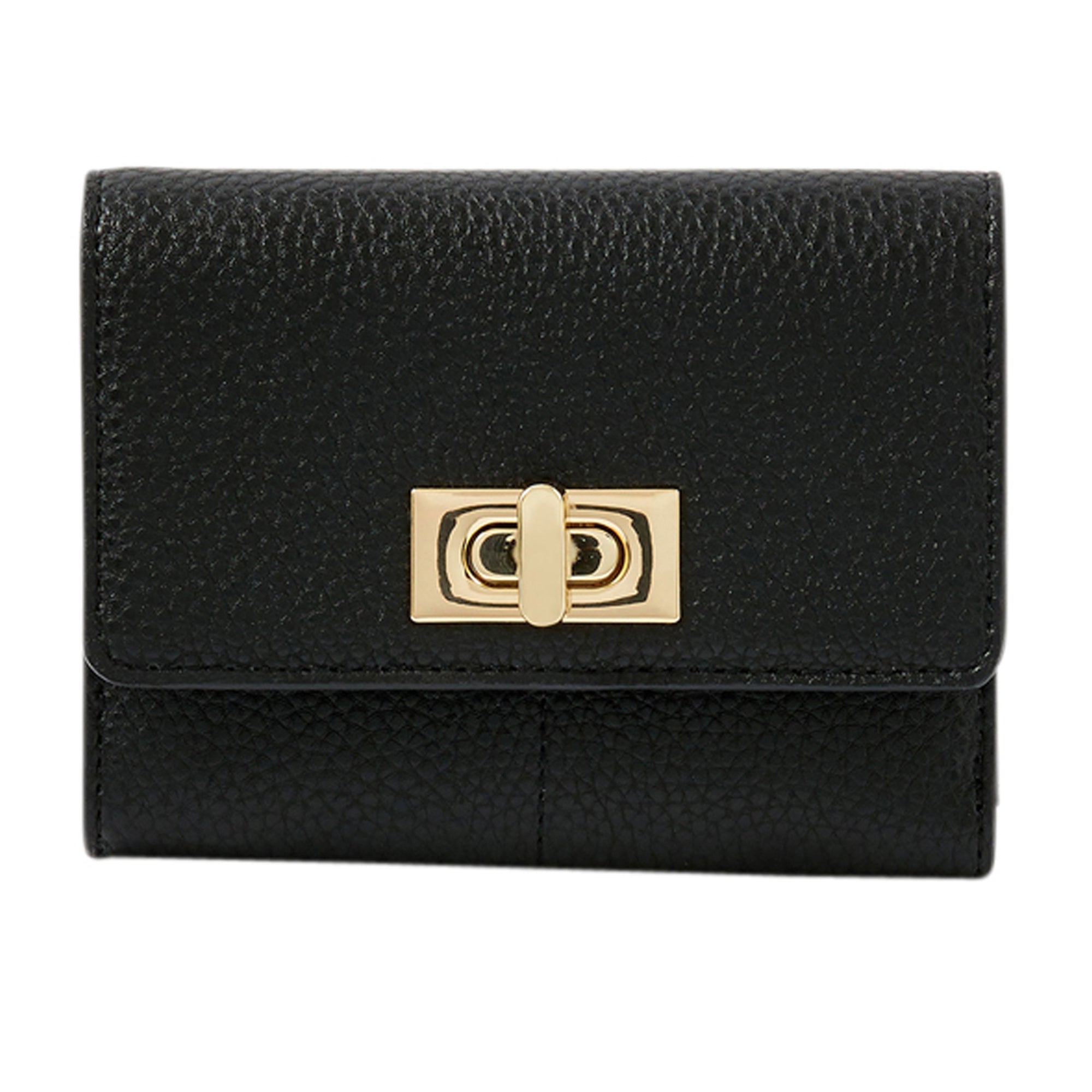 Accessorize London Women's Faux Leather Sandra Wallet Black