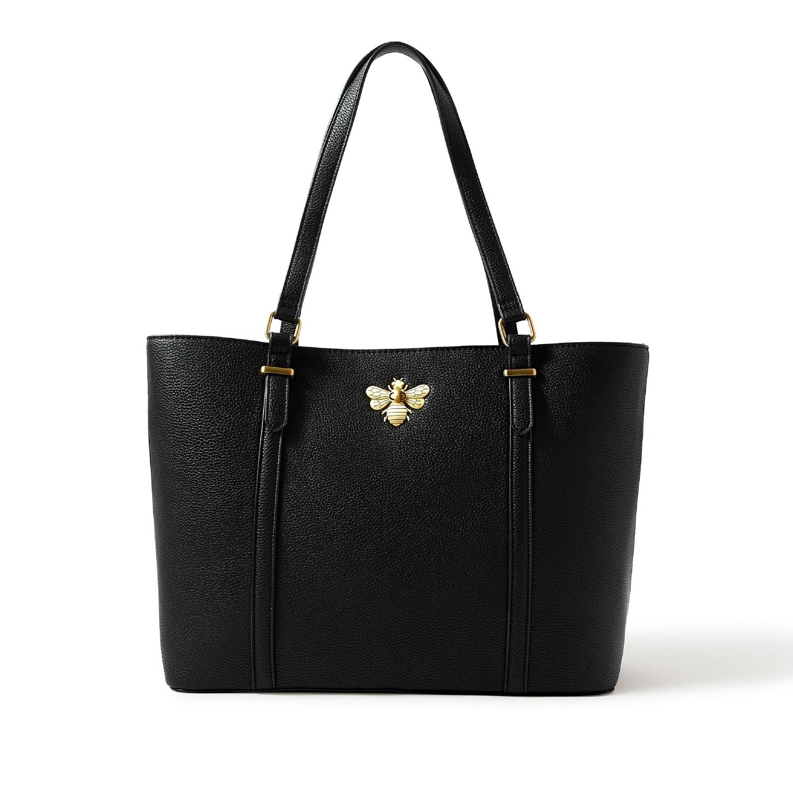 Accessorize London women's Black Britney Bee Tote Bag