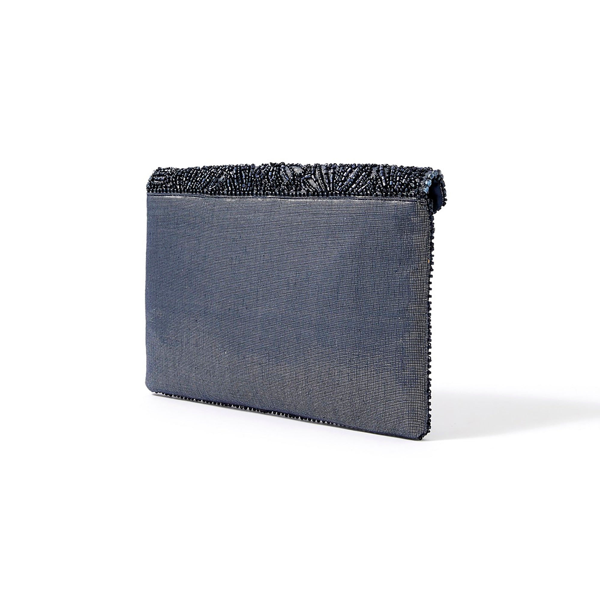 Accessorize London Women's Beaded Blue Tara Clutch Party Bag