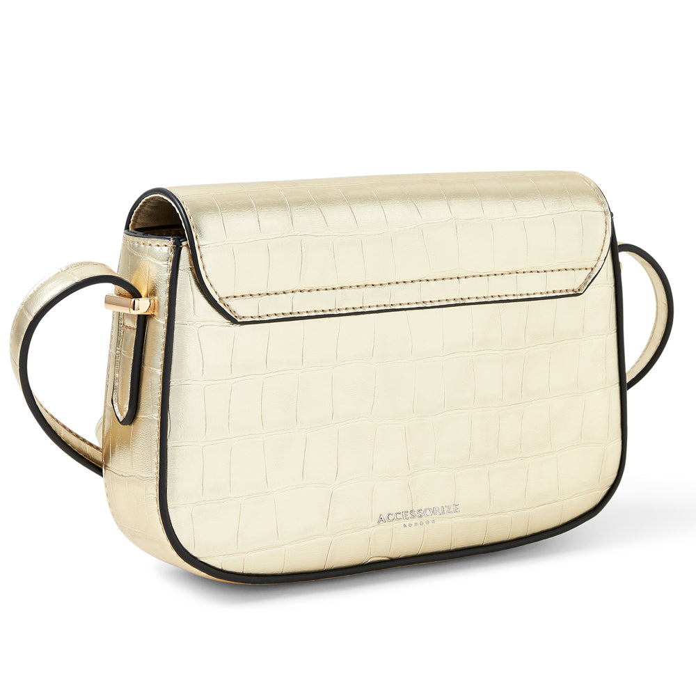 Accessorize London Women's Faux Leather Ruby Lock XBody