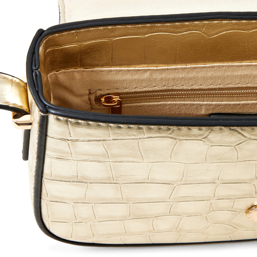 Accessorize London Women's Faux Leather Ruby Lock XBody