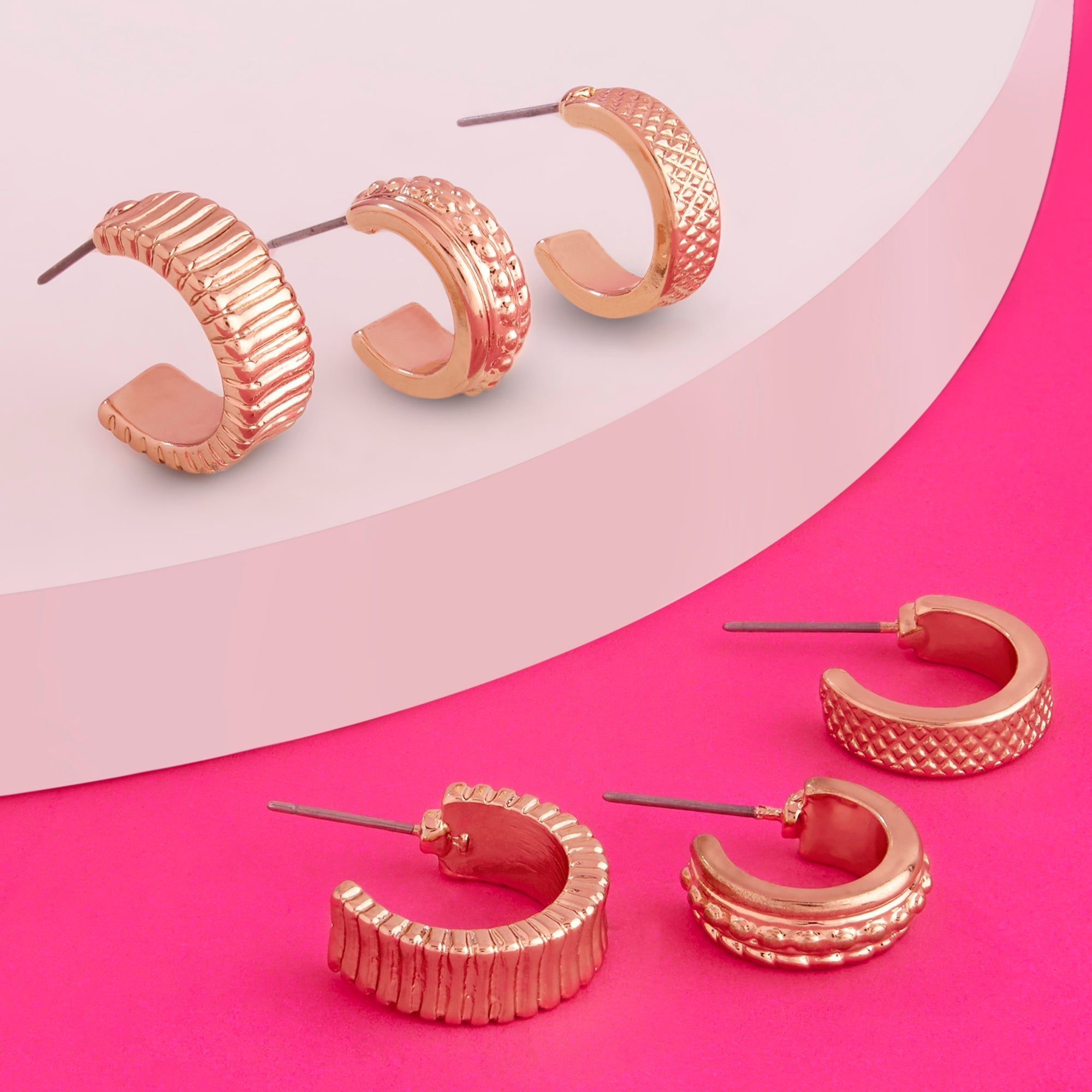 Accessorize London Women's gold Super Classics Set of Chunky