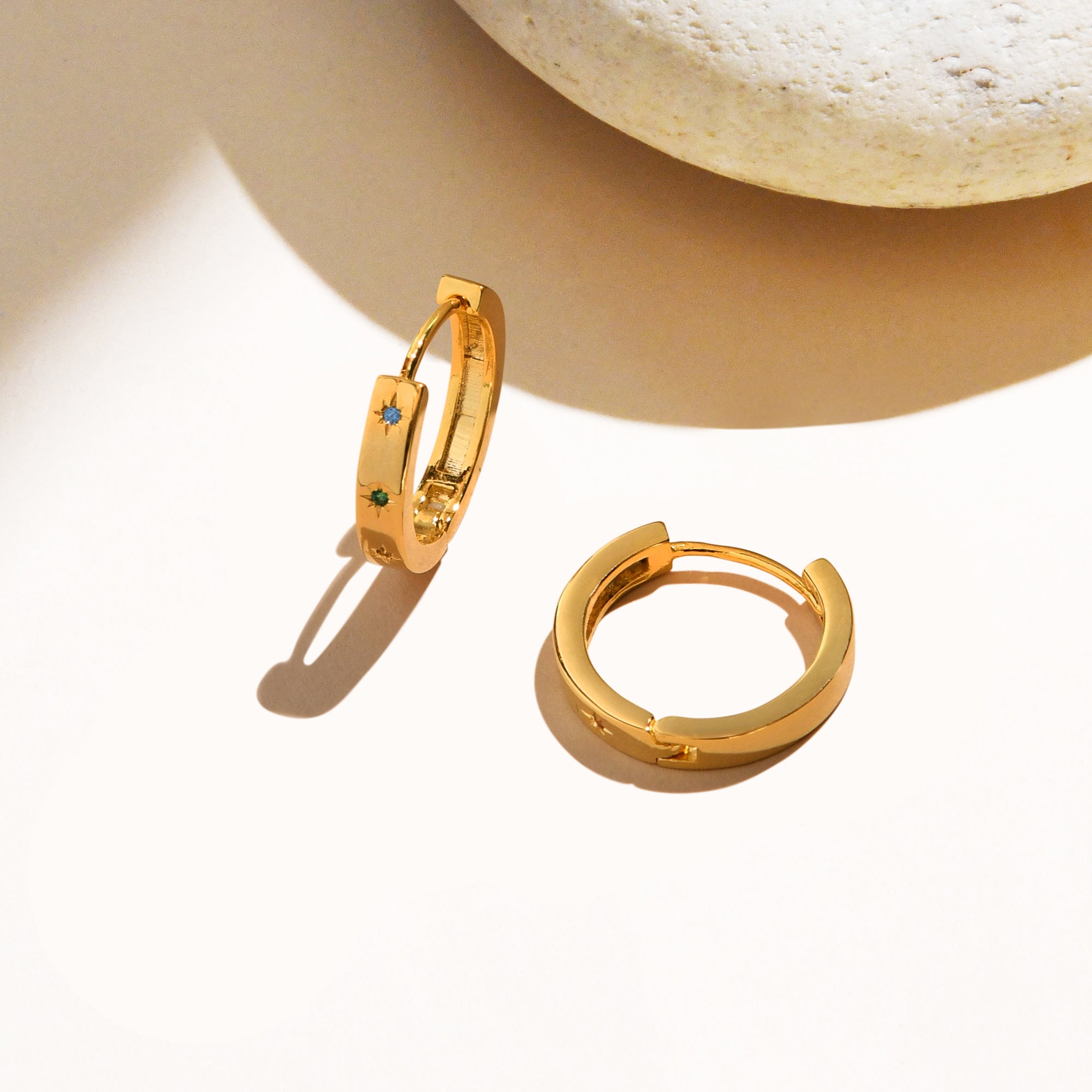 Buy Z Rainbow Star Station Hoop Earrings Accessorize India