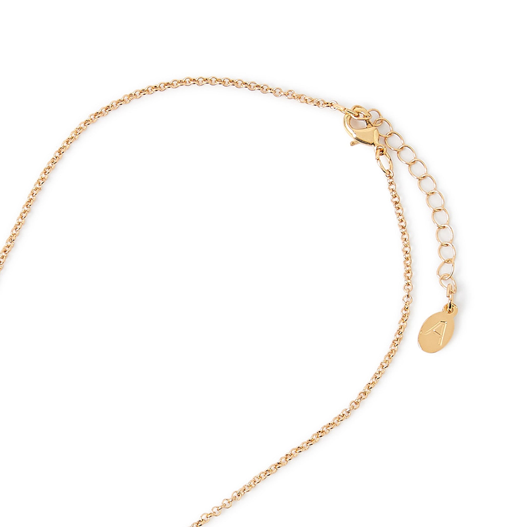 Accessorize London Women's Green Celestial Stone Pendant Necklace