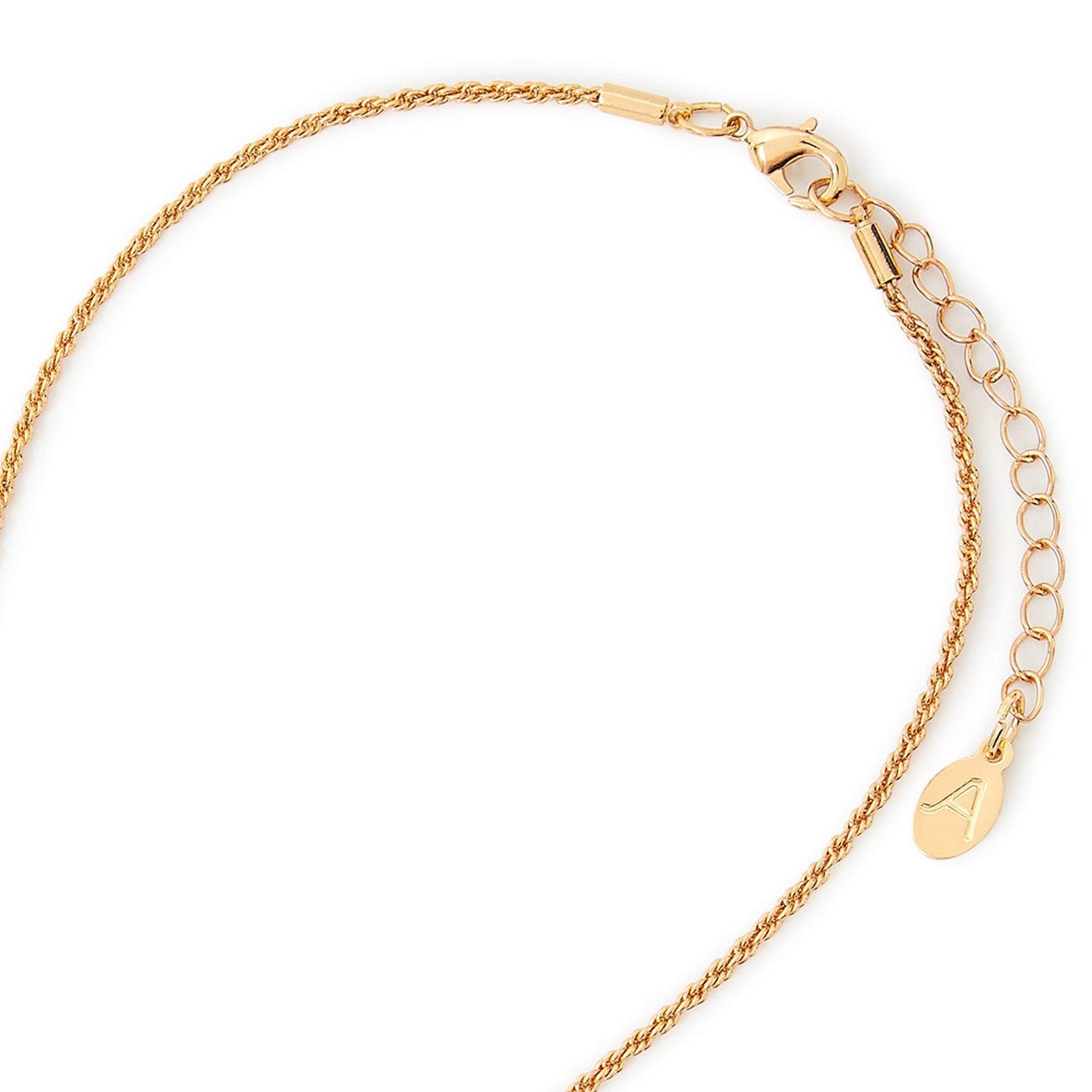 Accessorize London Women's Pink Willow Gem Short Pendant Necklace