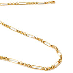 Real Gold Plated Z Figaro Chain Necklace For Women By Accessorize London