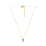 Real Gold Plated "D" Rainbow Initial Pendant For Women By Accessorize London
