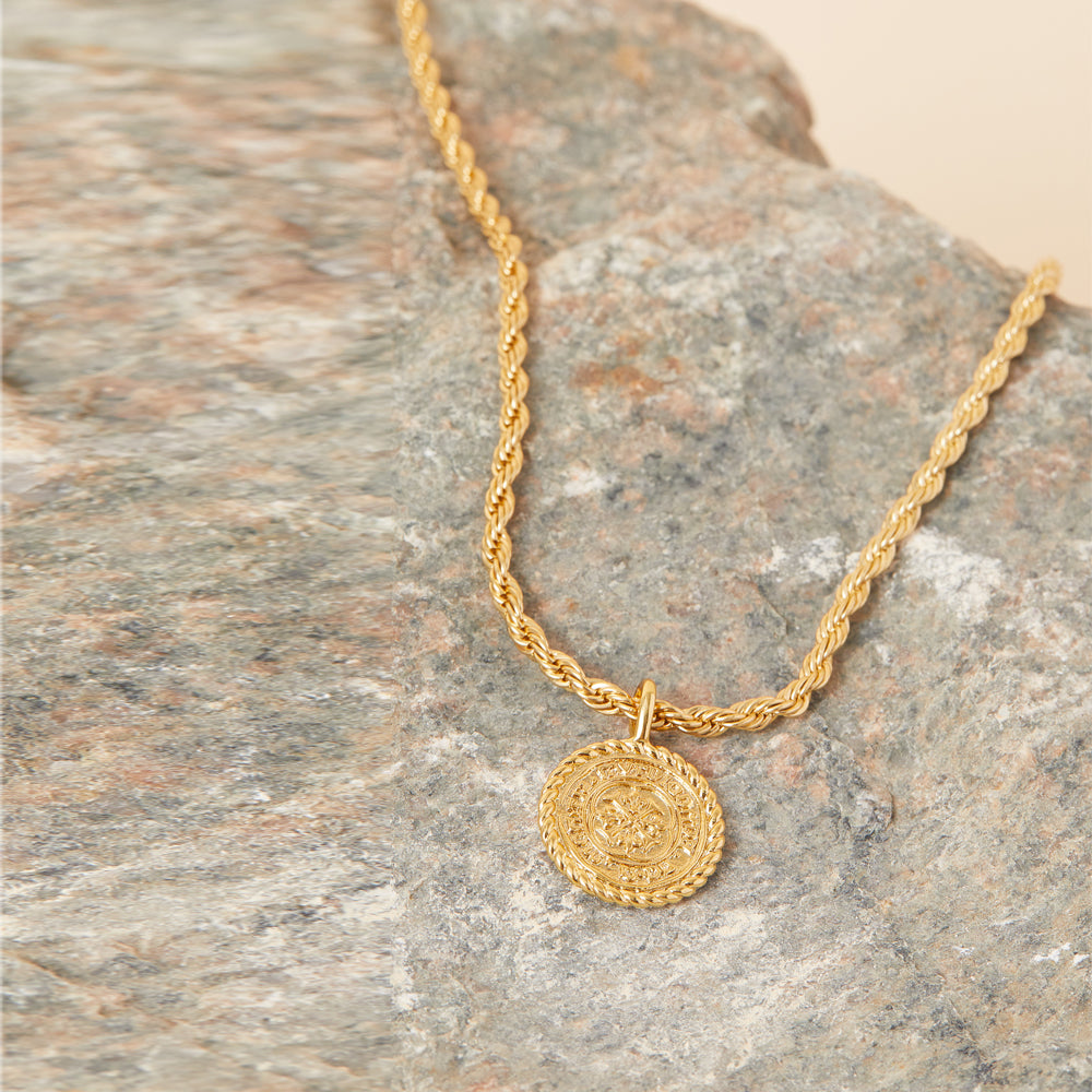 Buy Z Heirloom Rope Chain Coin Choker Necklace Accessorize India