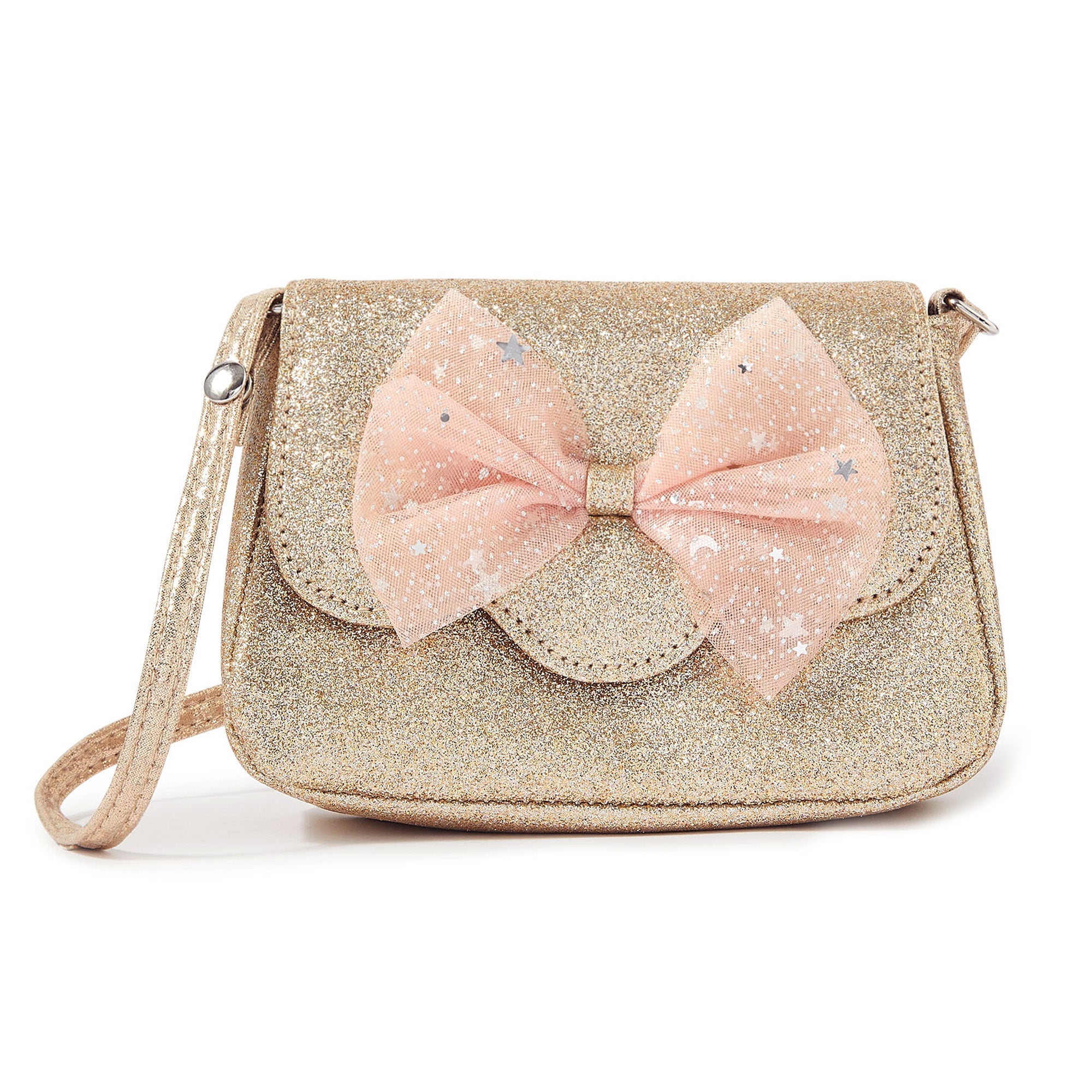 Buy Pink Bow Glitter Sling Bag Online Accessorize India