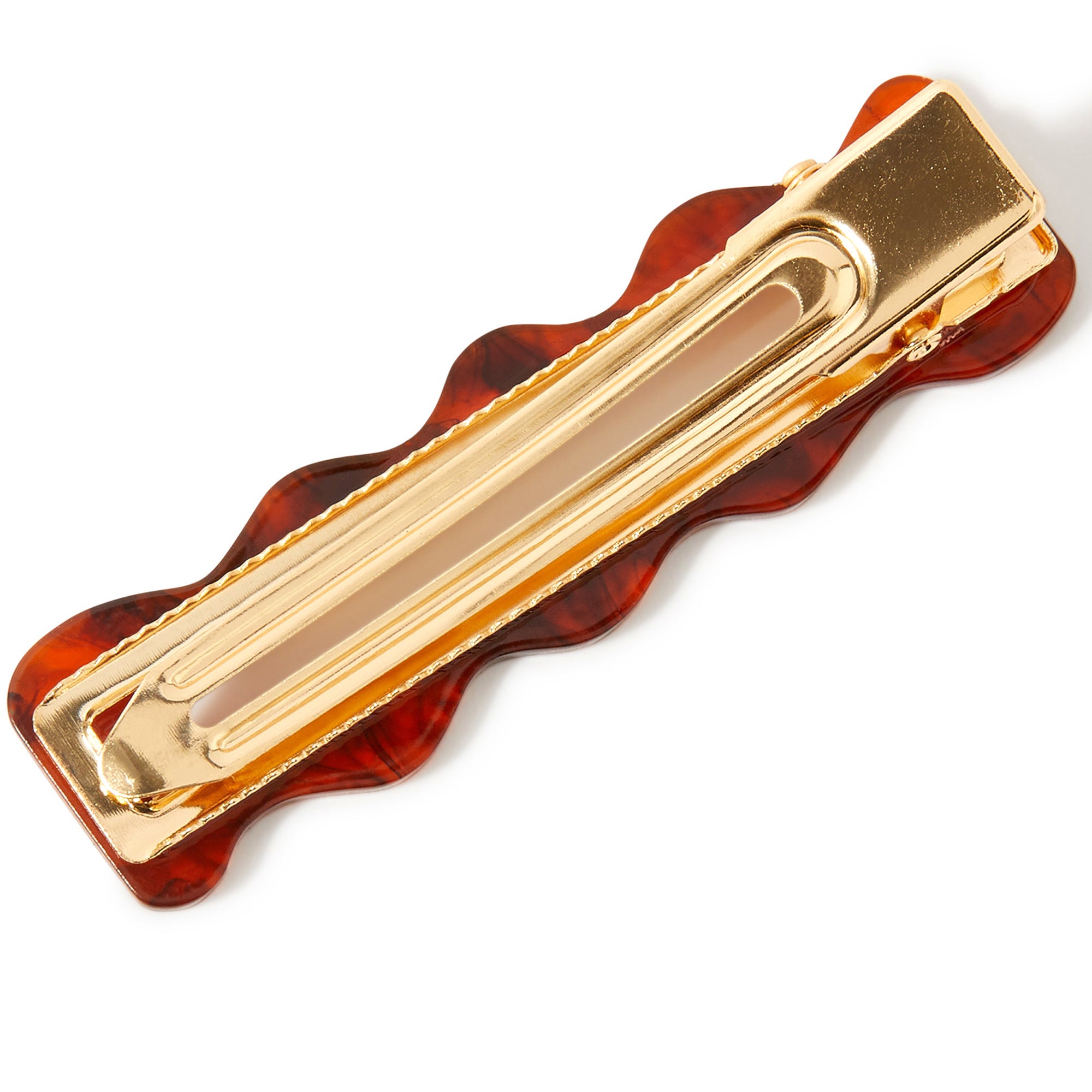 Accessorize London Women'S Tort Wavey Tortoise Shell Barette Hair Clip