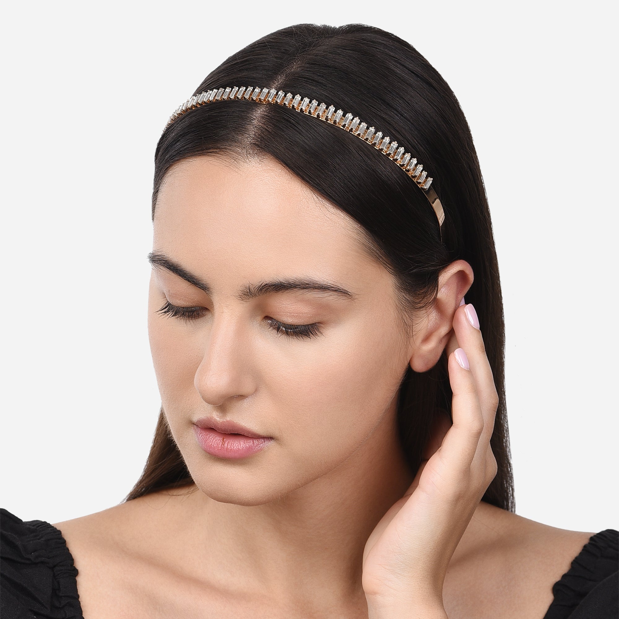 Buy Gold Mixed Diamante Alice Hairband Accessorize India