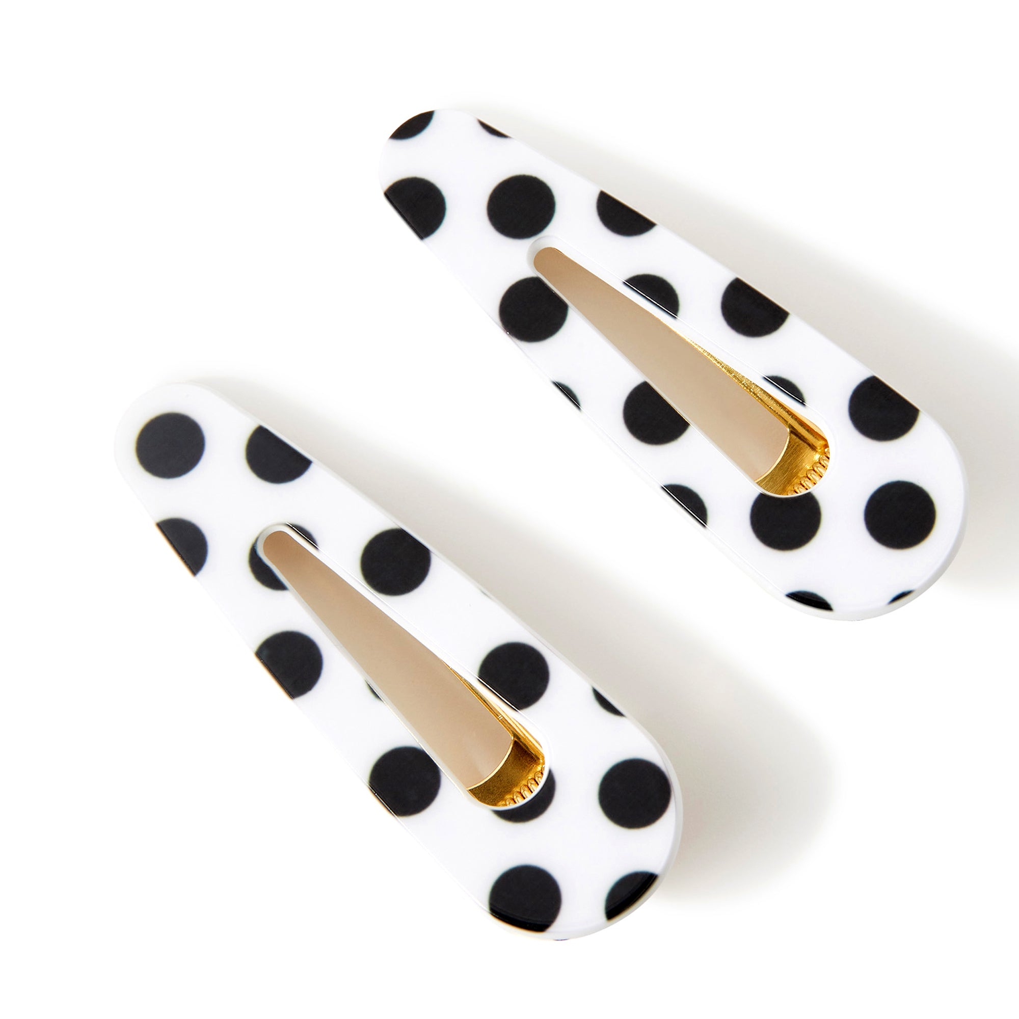 Accessorize London Women'S White Set of 2 Polka Dot Hair Clips