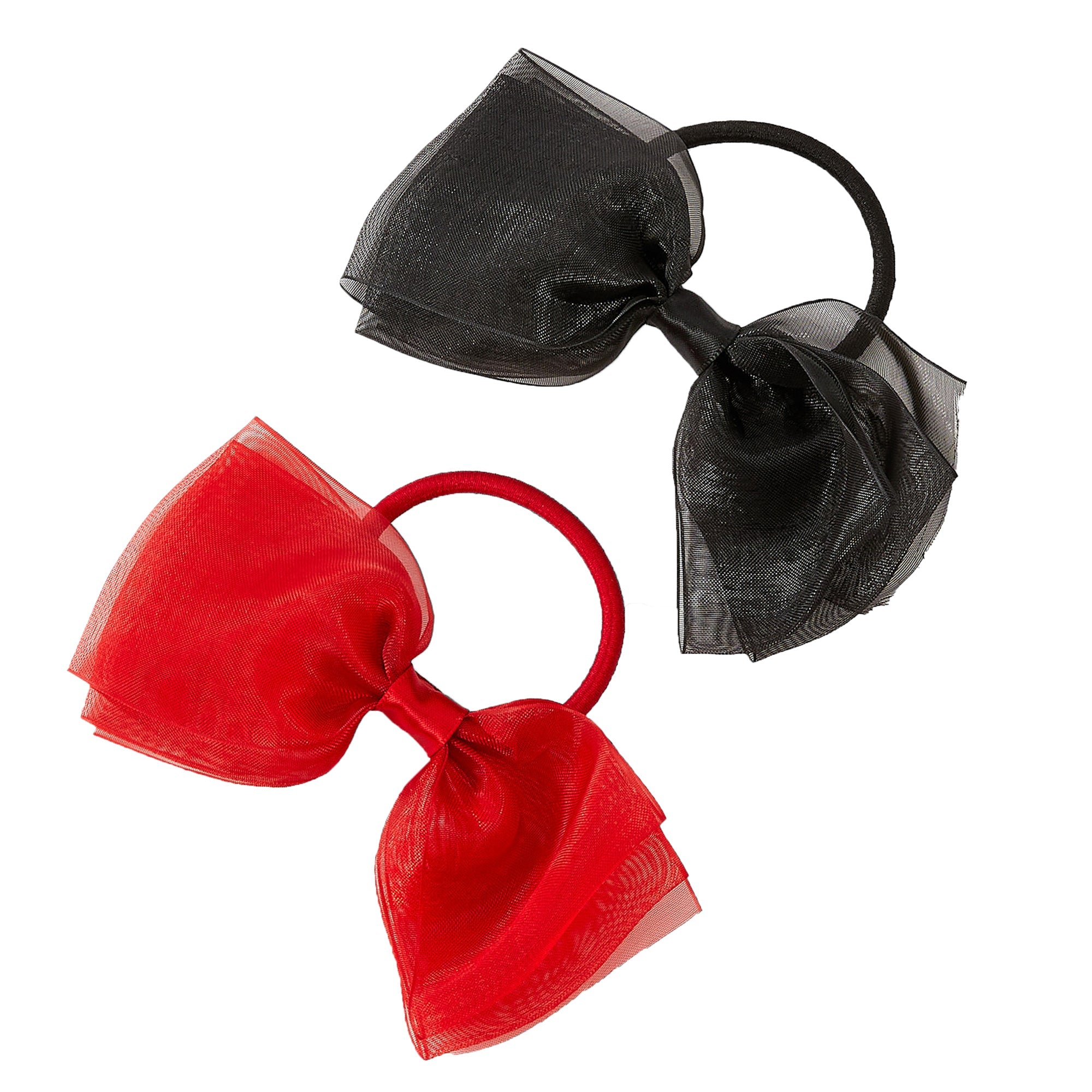 Accessorize London Women's 2 x Orangza Bow Hair Pony