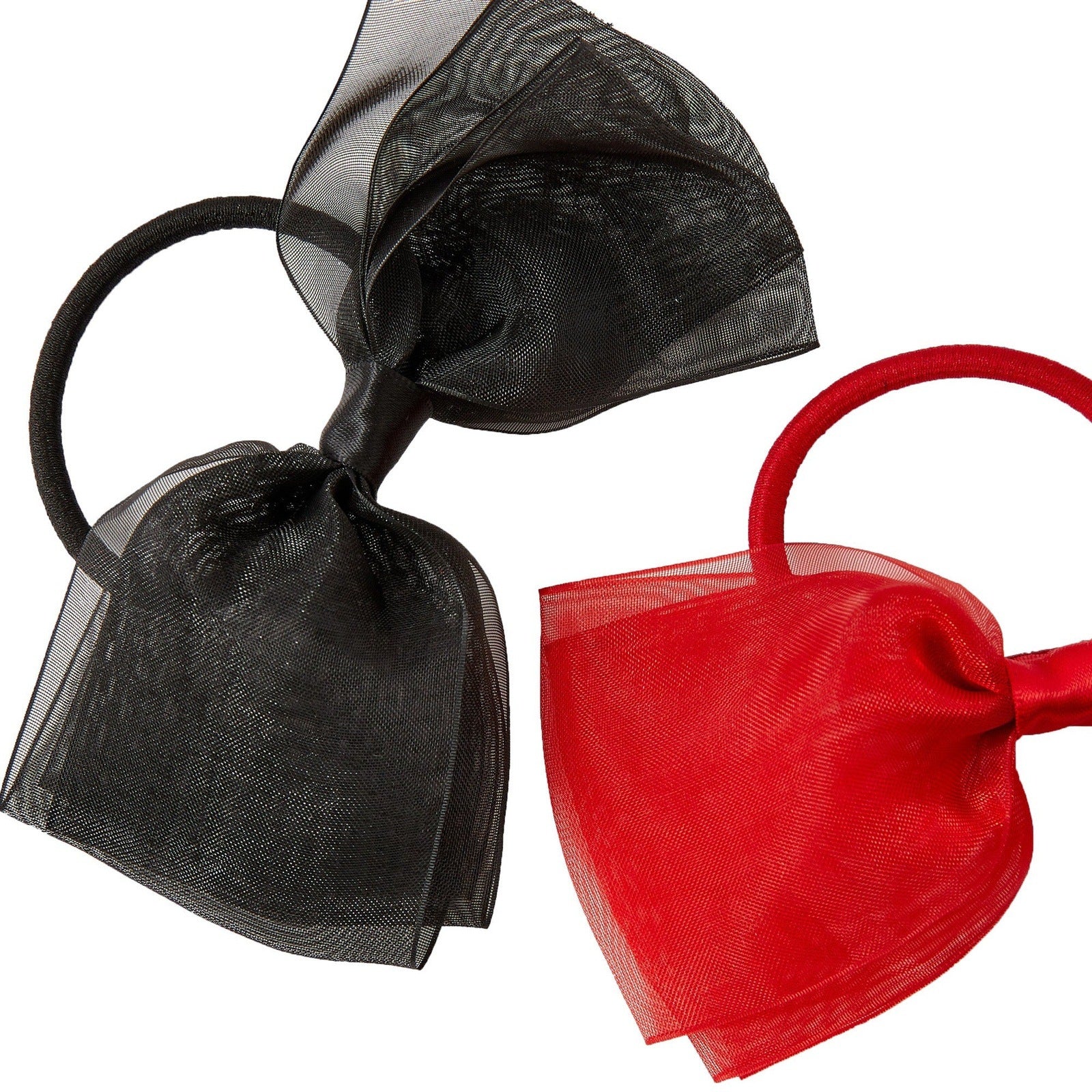 Accessorize London Women's 2 x Orangza Bow Hair Pony