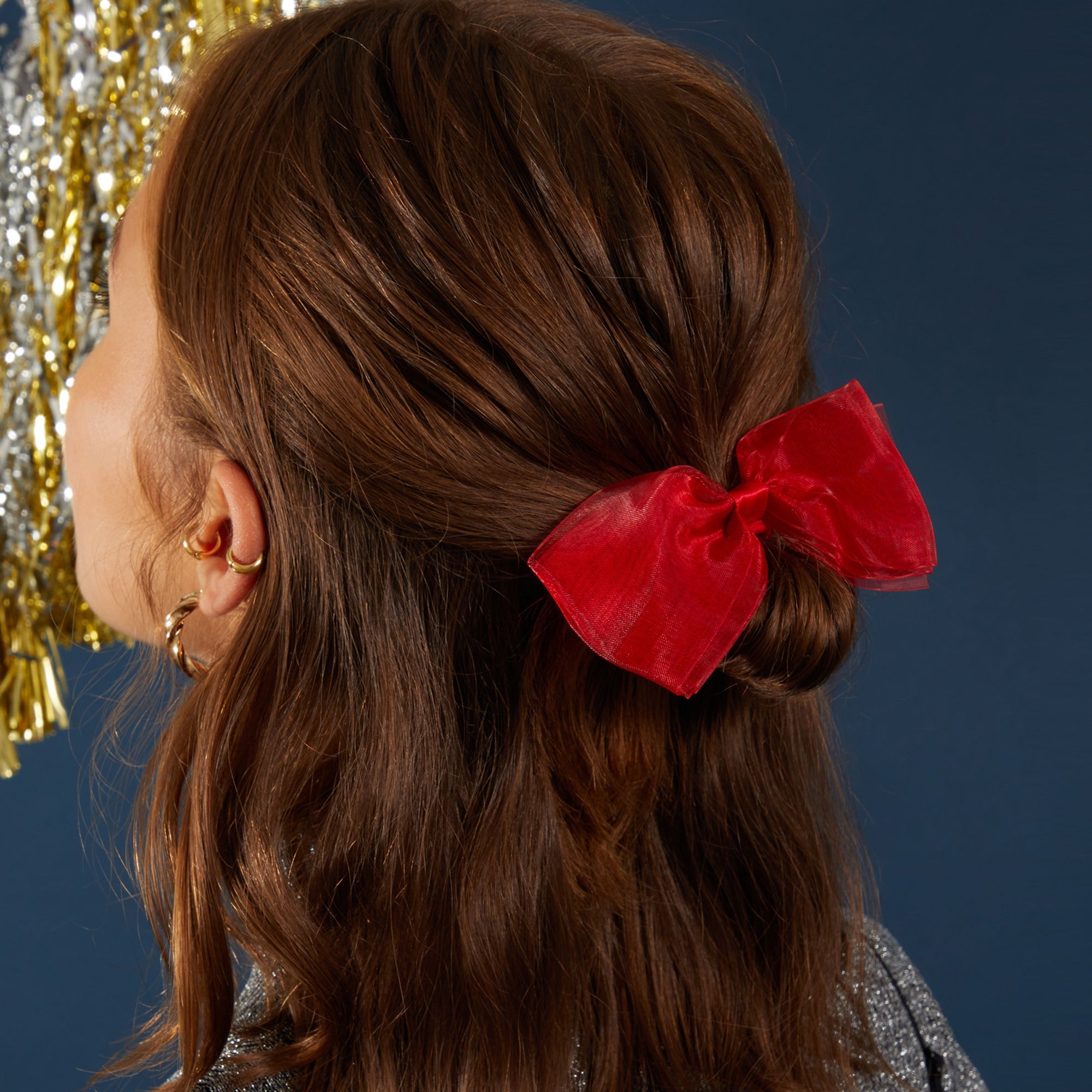 Accessorize London Women's 2 x Orangza Bow Hair Pony