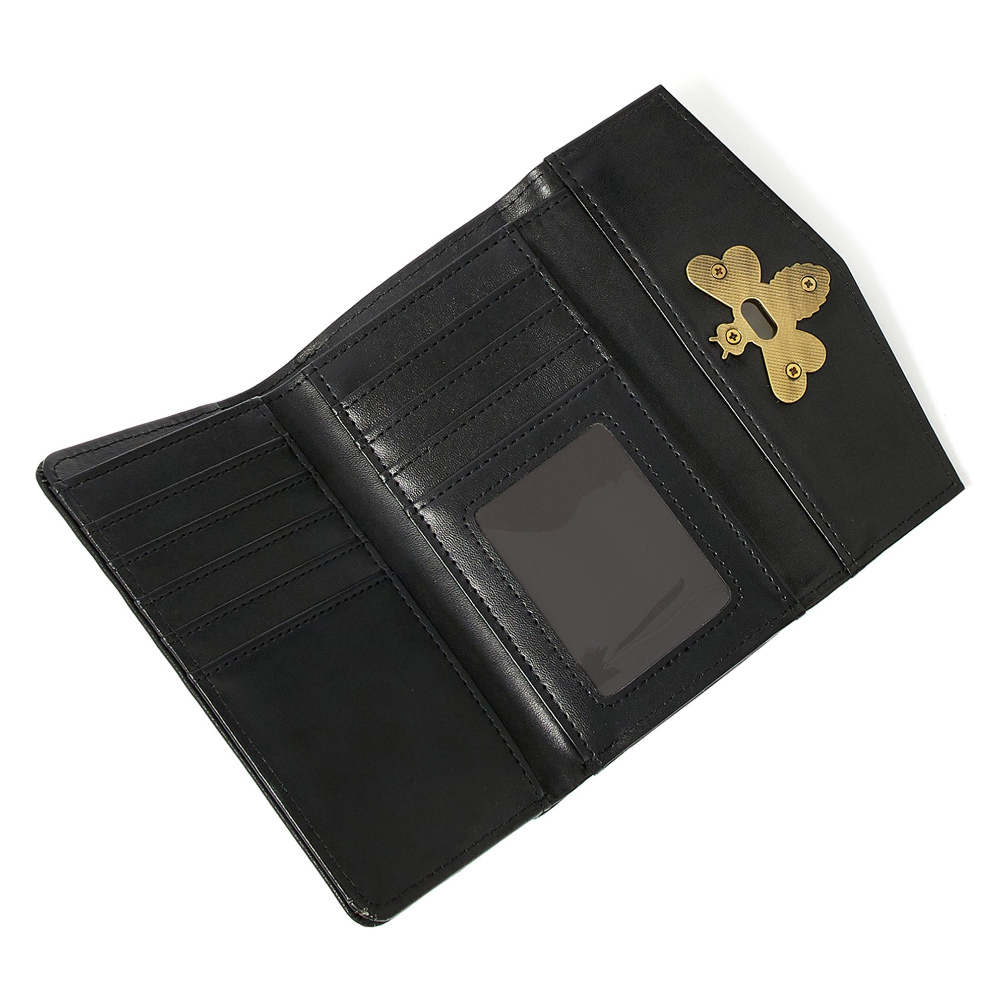 Accessorize London Women's Faux Leather Britney Bee Wallet - Black